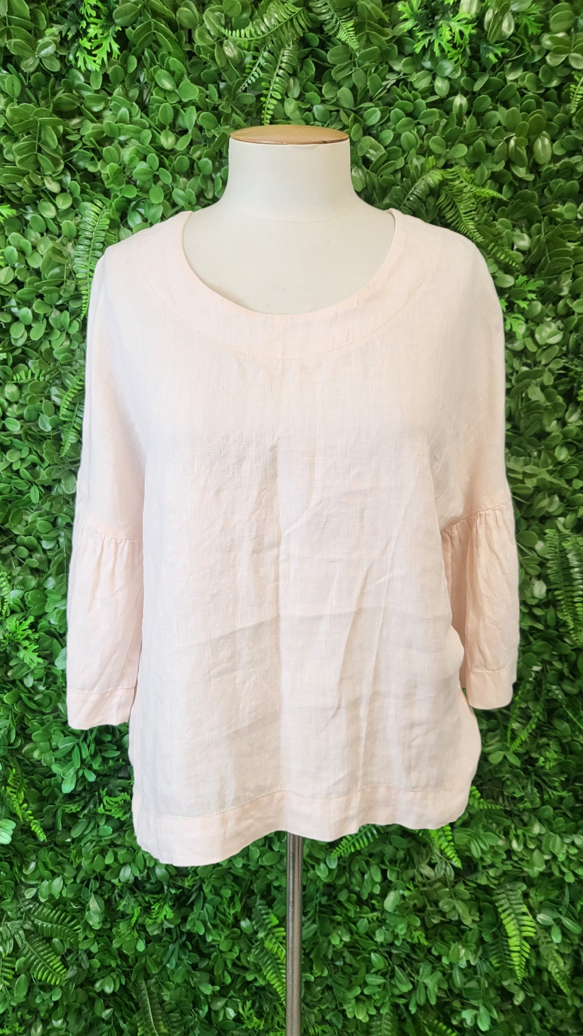 DeVal Peach Linen Top (10)