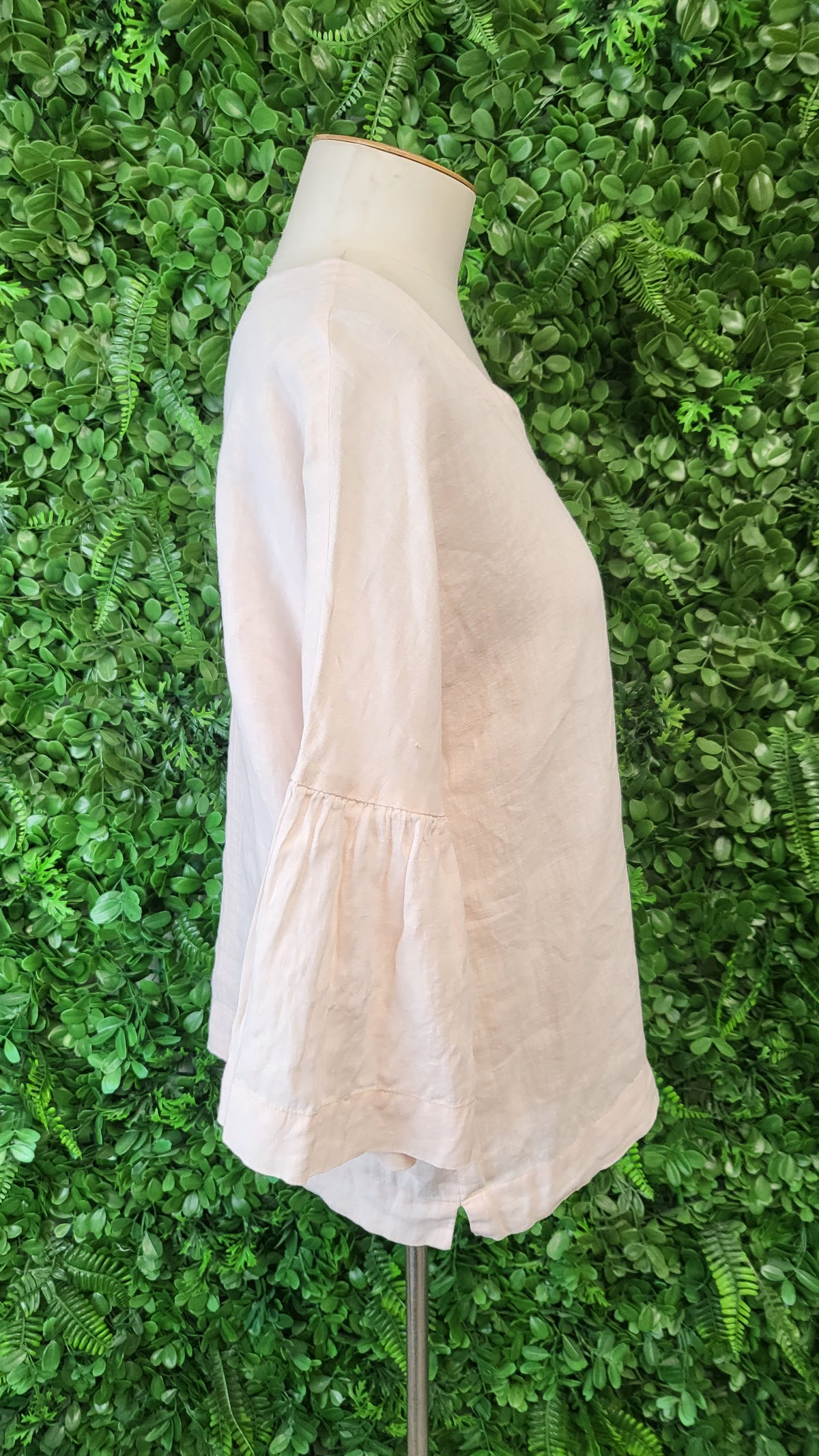 DeVal Peach Linen Top (10)