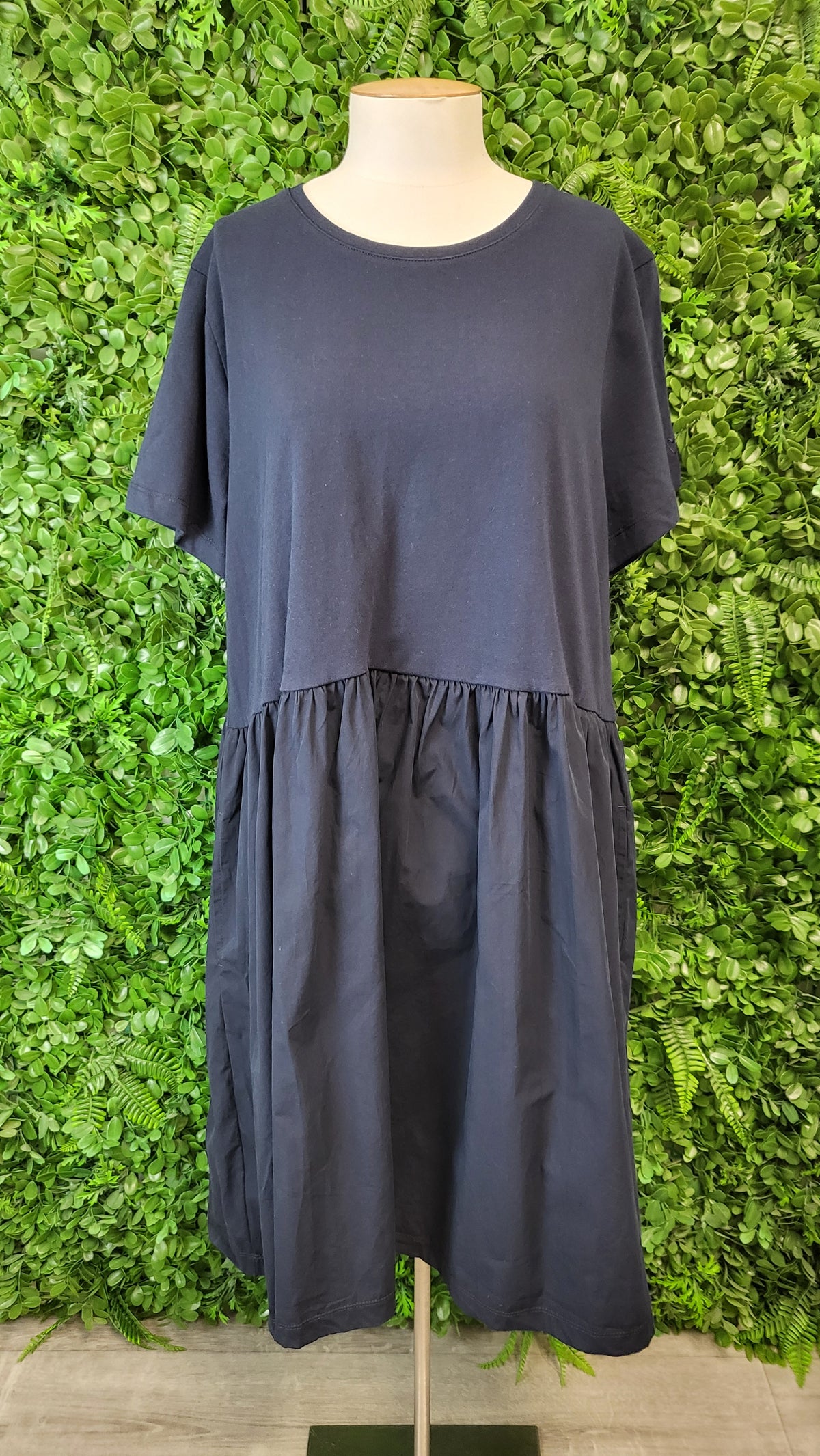 Elm Navy Hem T-Shirt Dress (18)