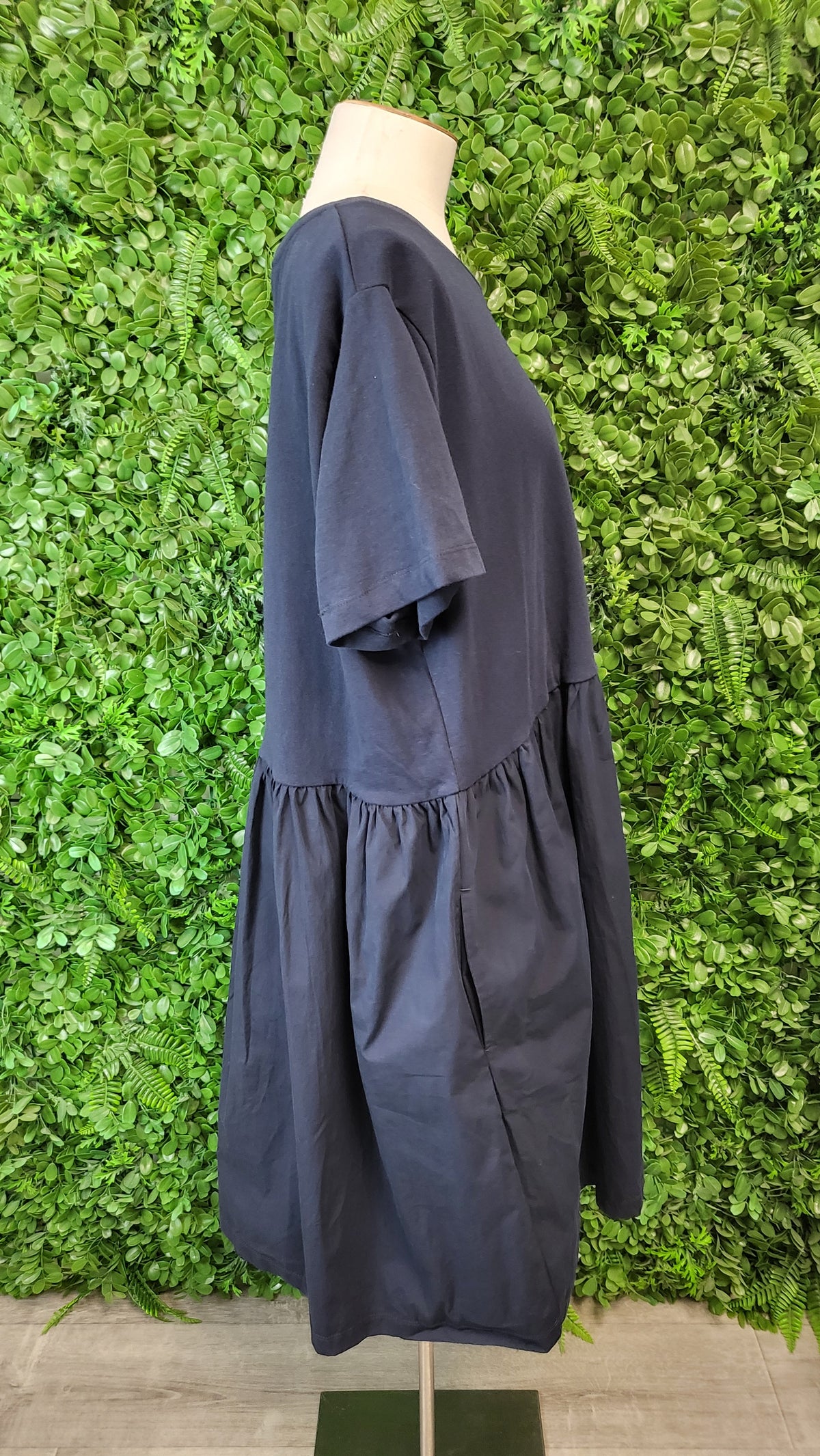 Elm Navy Hem T-Shirt Dress (18)