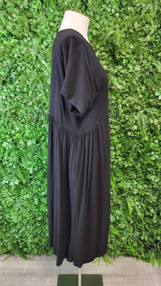 Jason Lingard Black Linen Blend Dress (12)