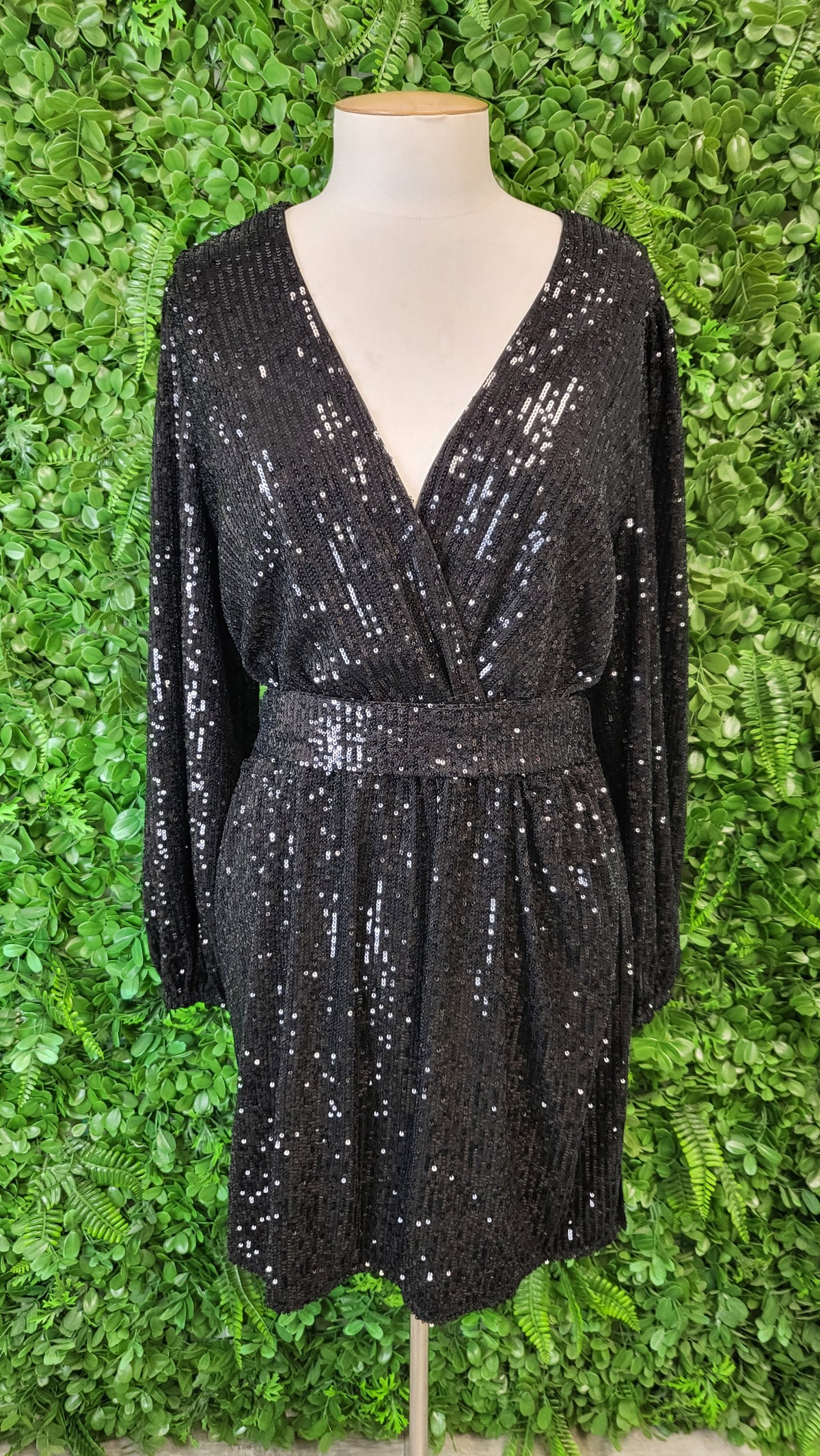 Decjuba Black Sequin Dress (12)