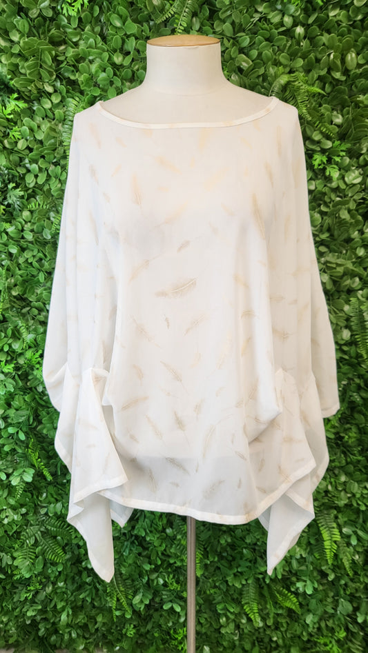 Augustine Feather Oversized Top OSFM