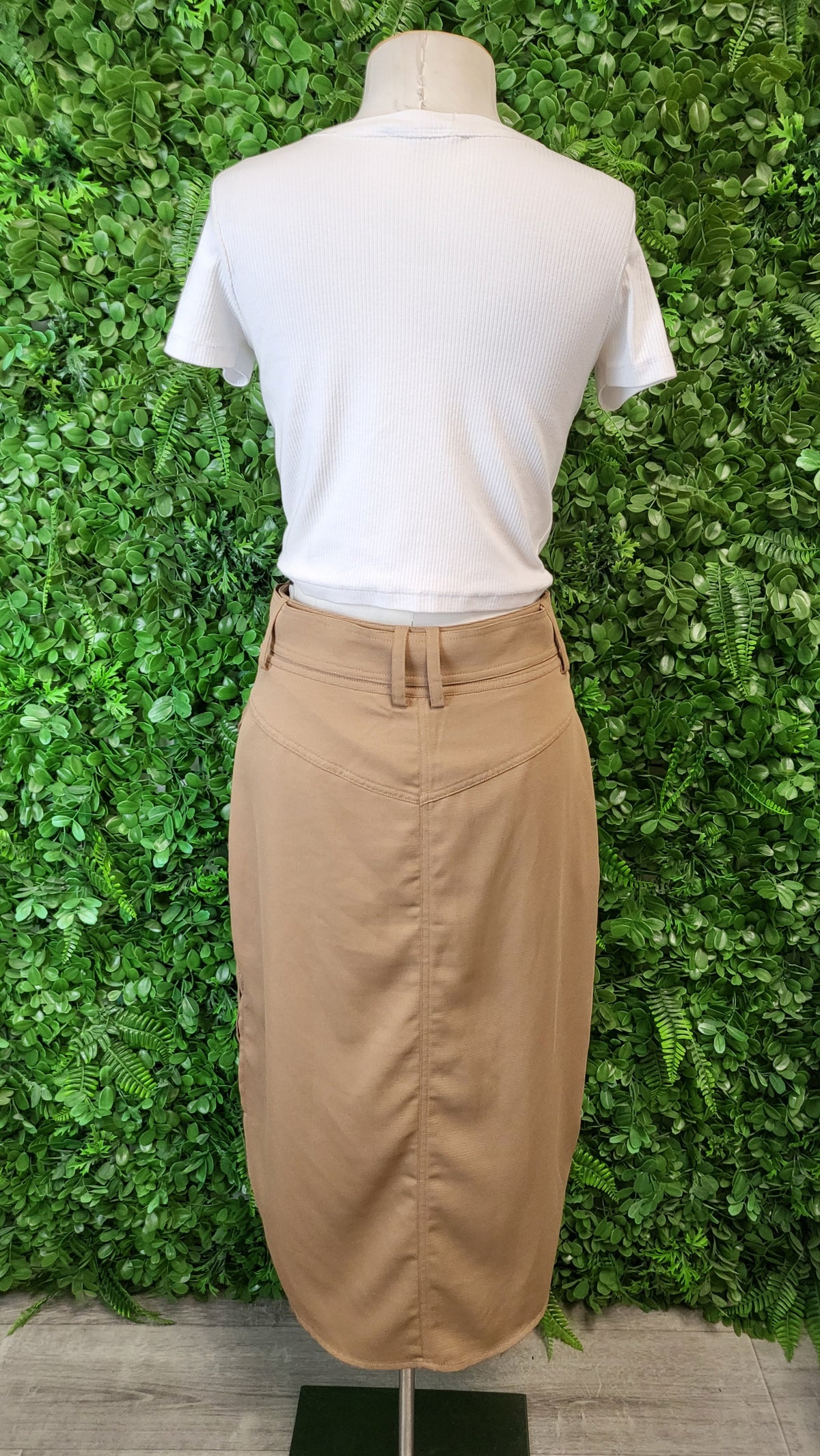 Wish Tan Midi Cargo Skirt (8)