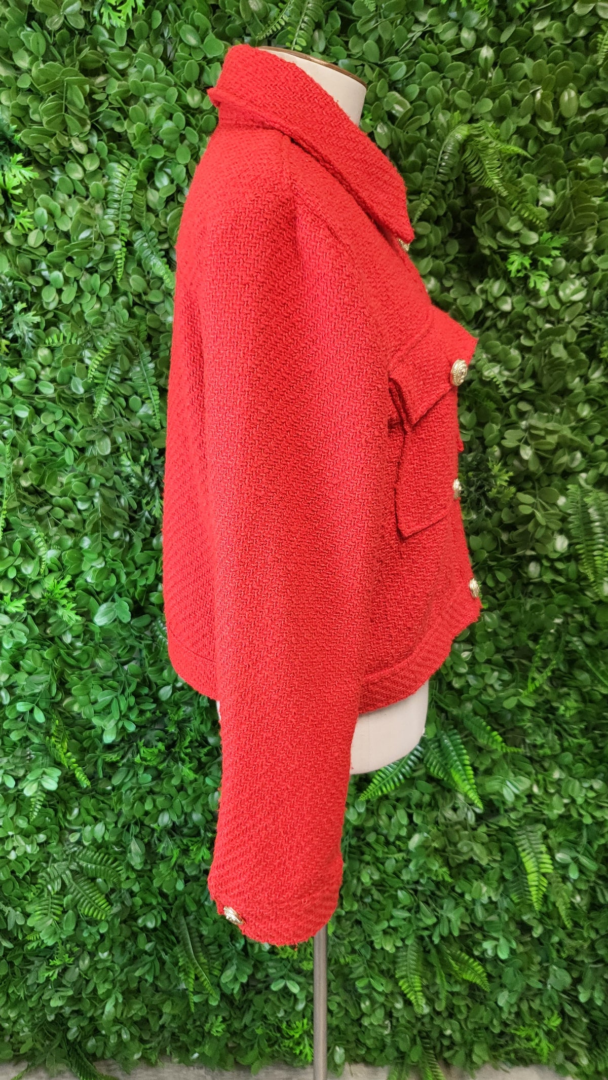 Decjuba Orange Textured Jacket (10)