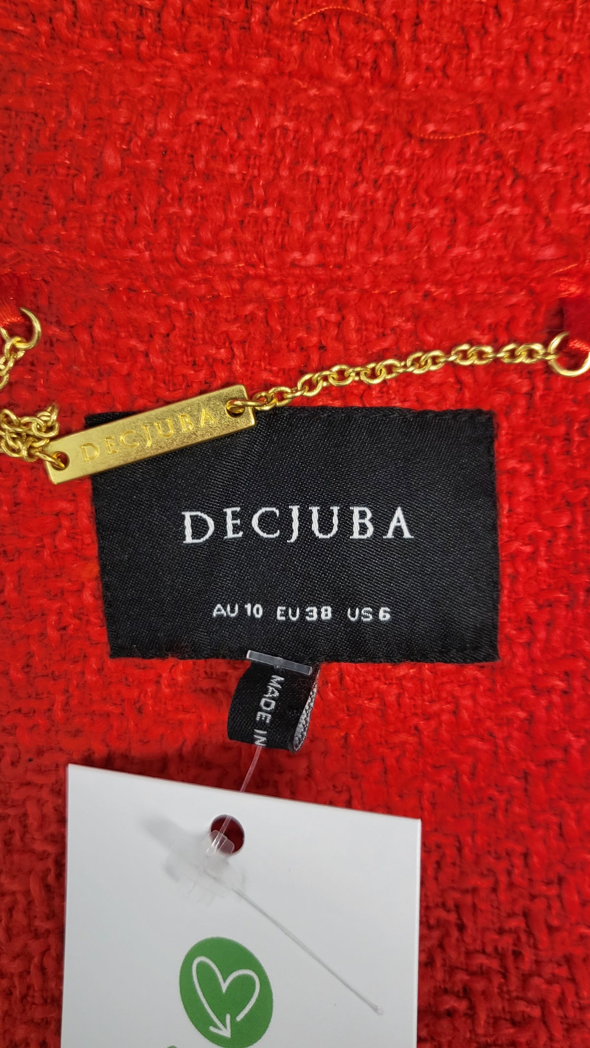 Decjuba Orange Textured Jacket (10)