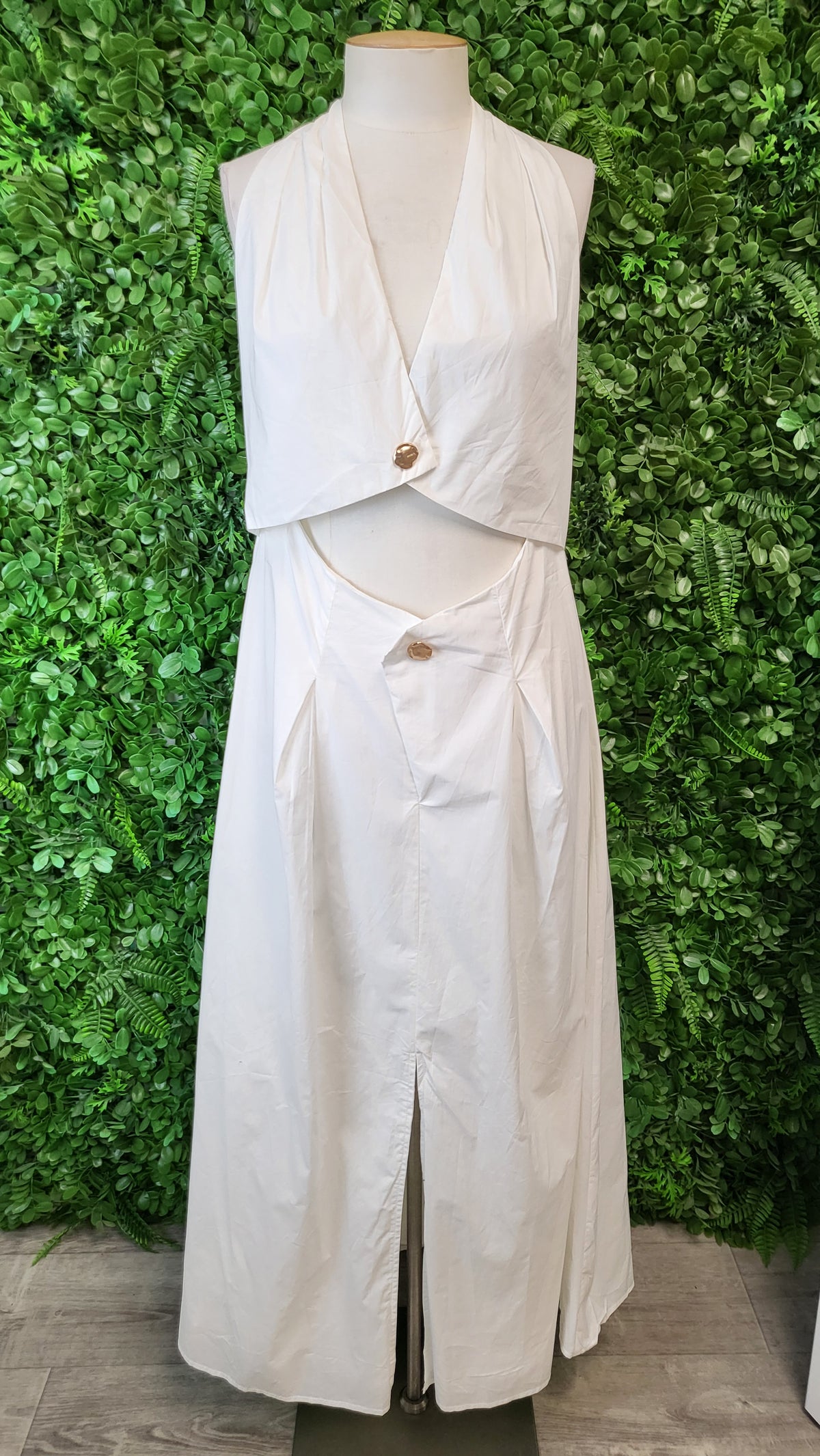 Billy J White Wesley Halter Neck Dress BNWT (14)