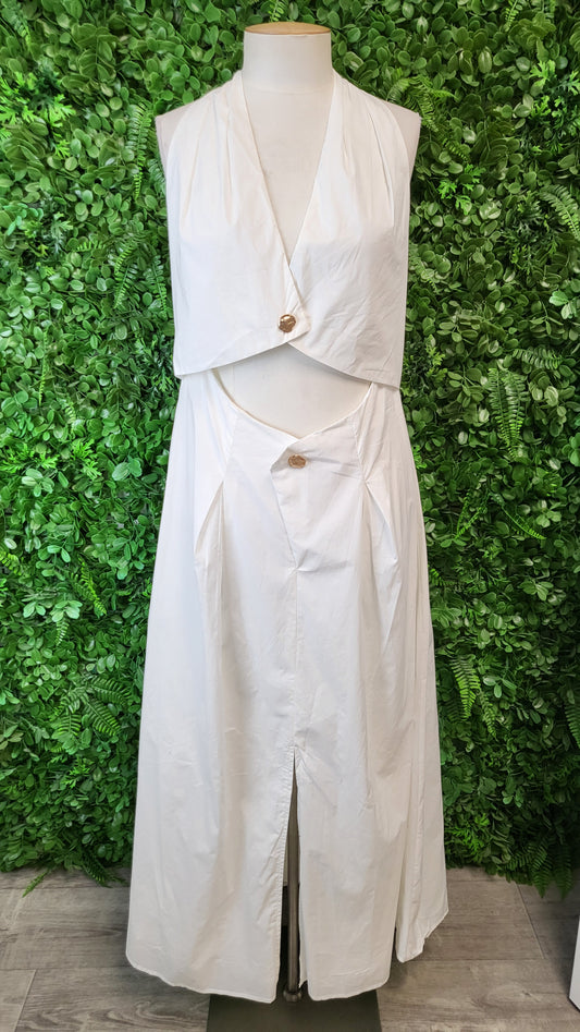 Billy J White Wesley Halter Neck Dress BNWT (14)