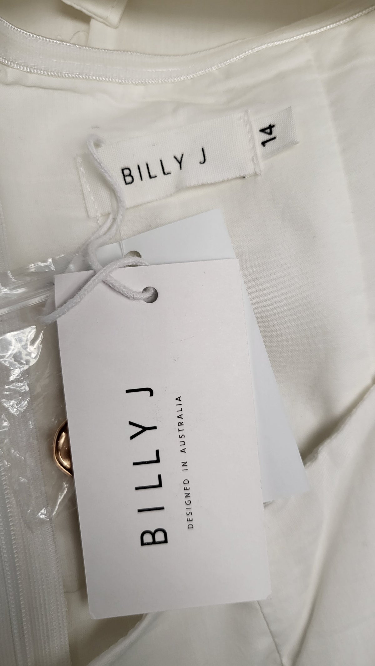 Billy J White Wesley Halter Neck Dress BNWT (14)