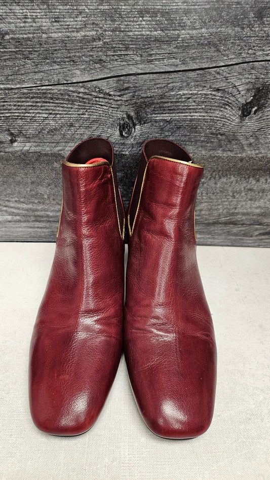 Pas de Rouge Brick Leather Boot (40)