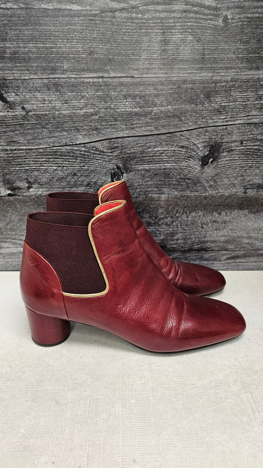 Pas de Rouge Brick Leather Boot (40)