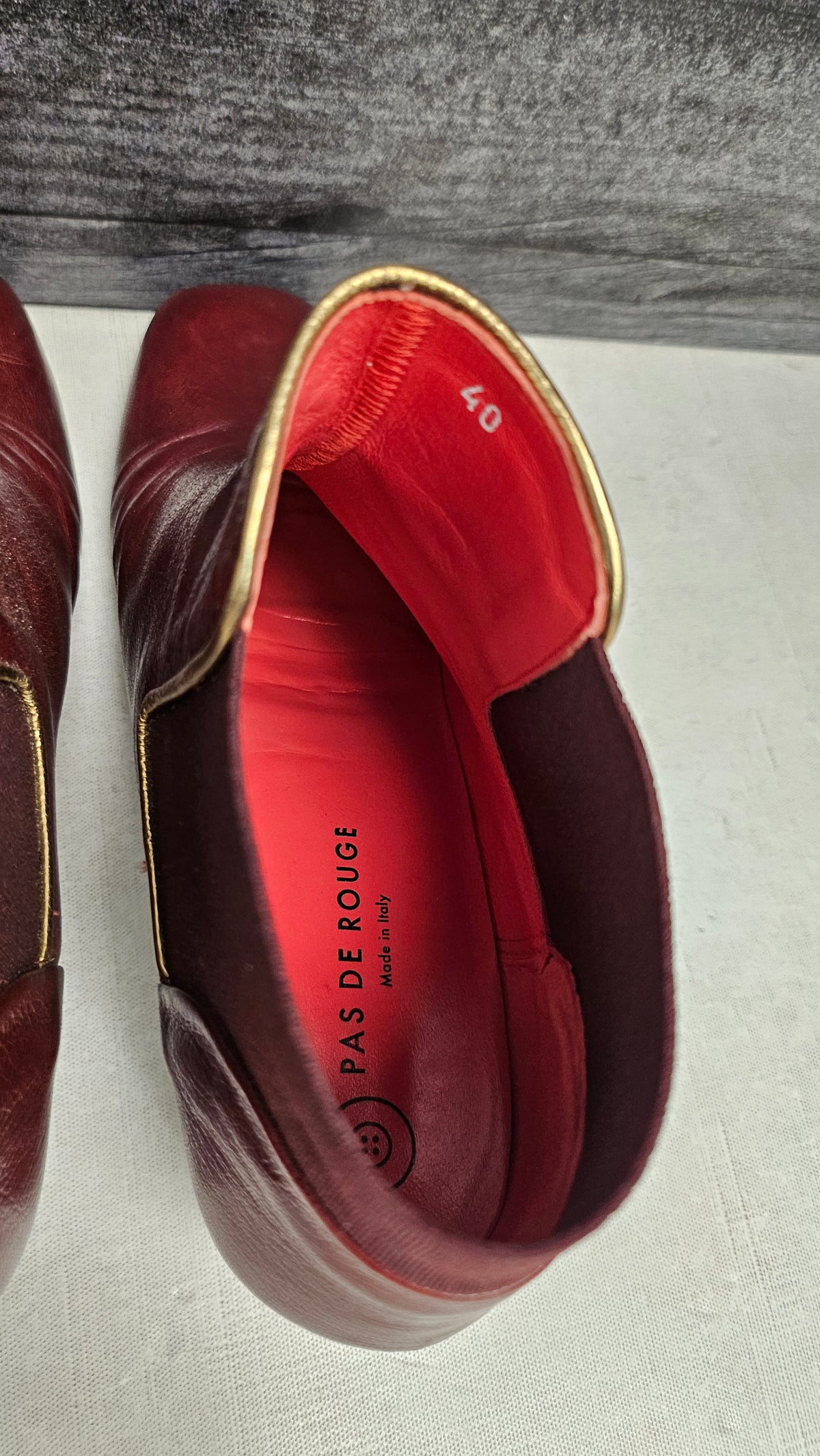 Pas de Rouge Brick Leather Boot (40)