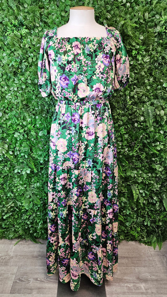 Augustine Green Floral Dress (10)