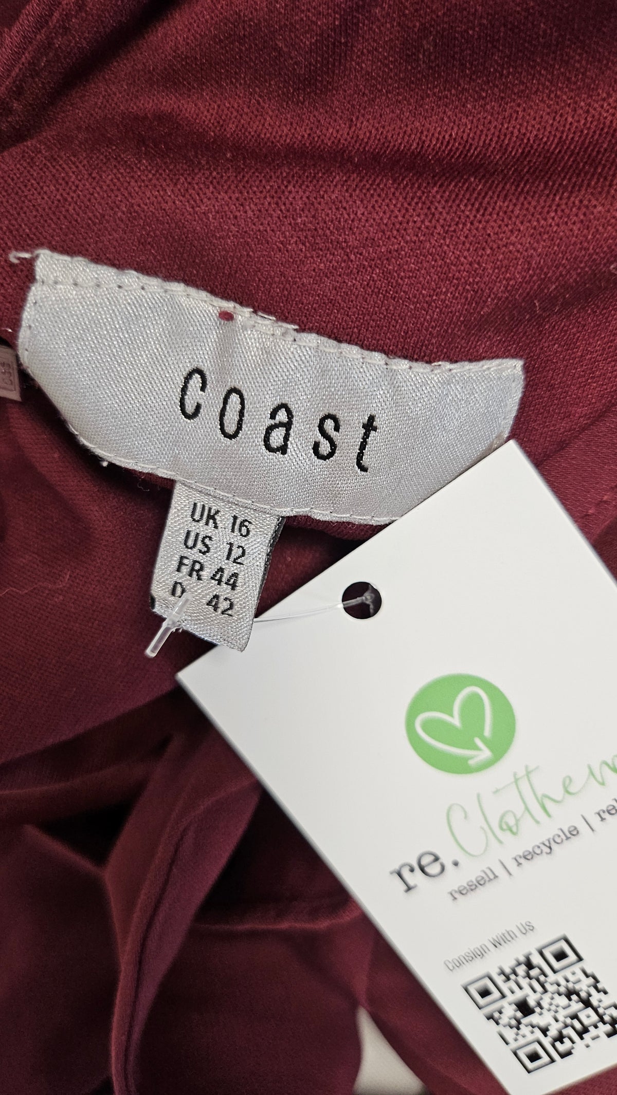 Coast Wine High Neck Dress (16)