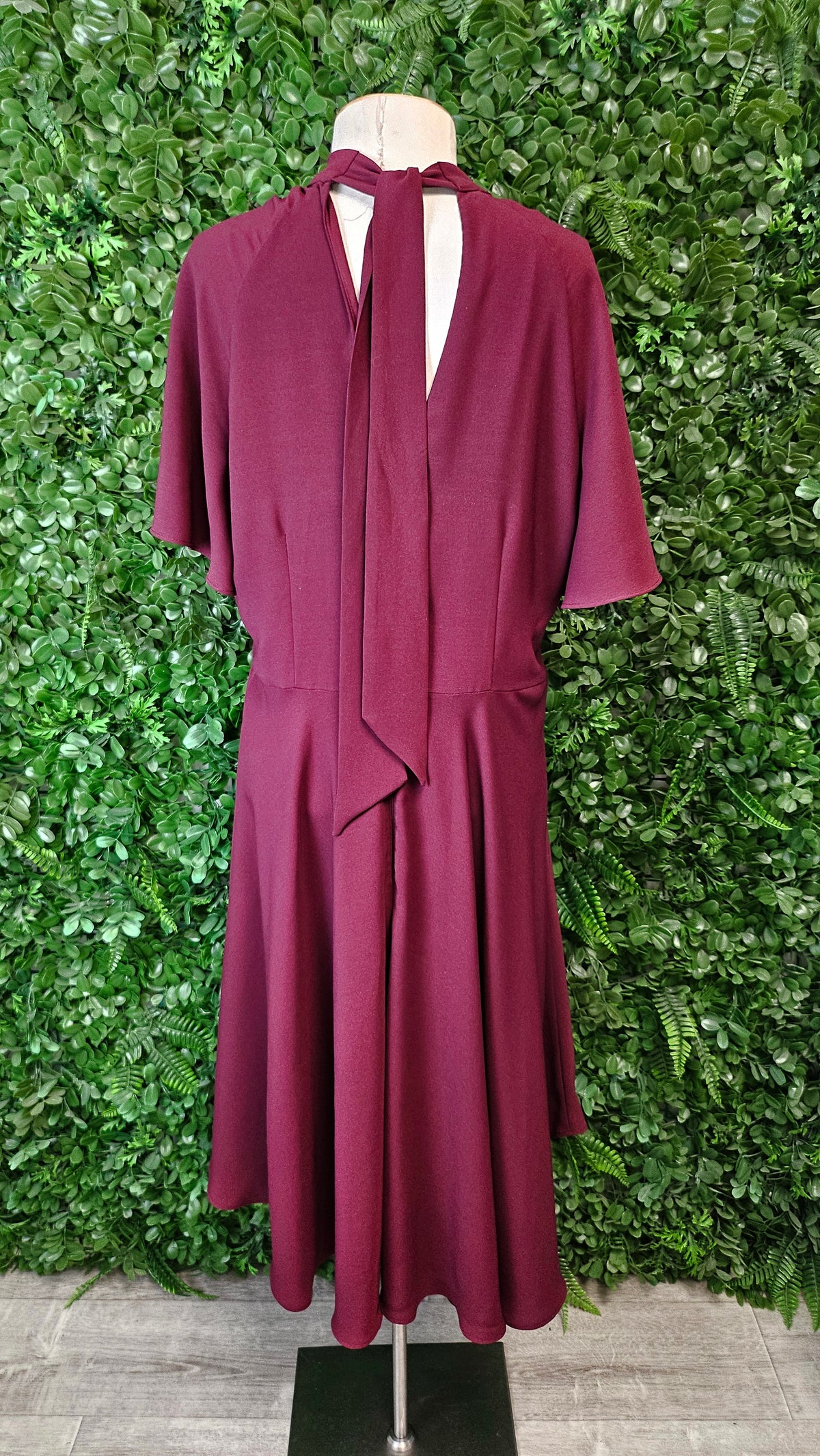 Coast Wine High Neck Dress (16)