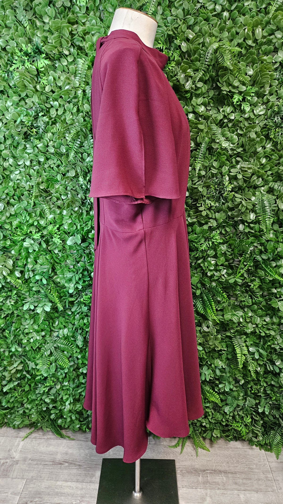 Coast Wine High Neck Dress (16)