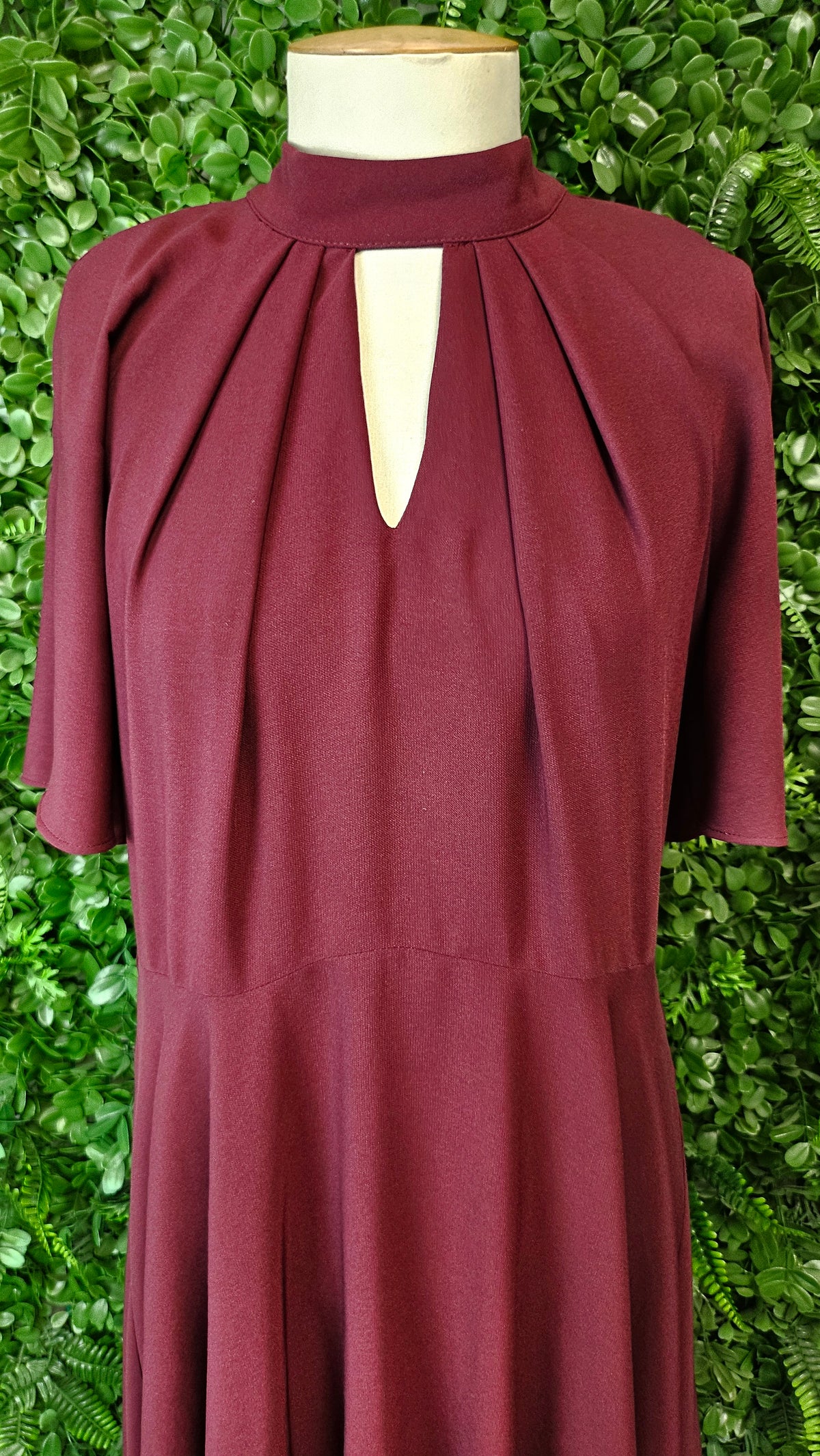 Coast Wine High Neck Dress (16)