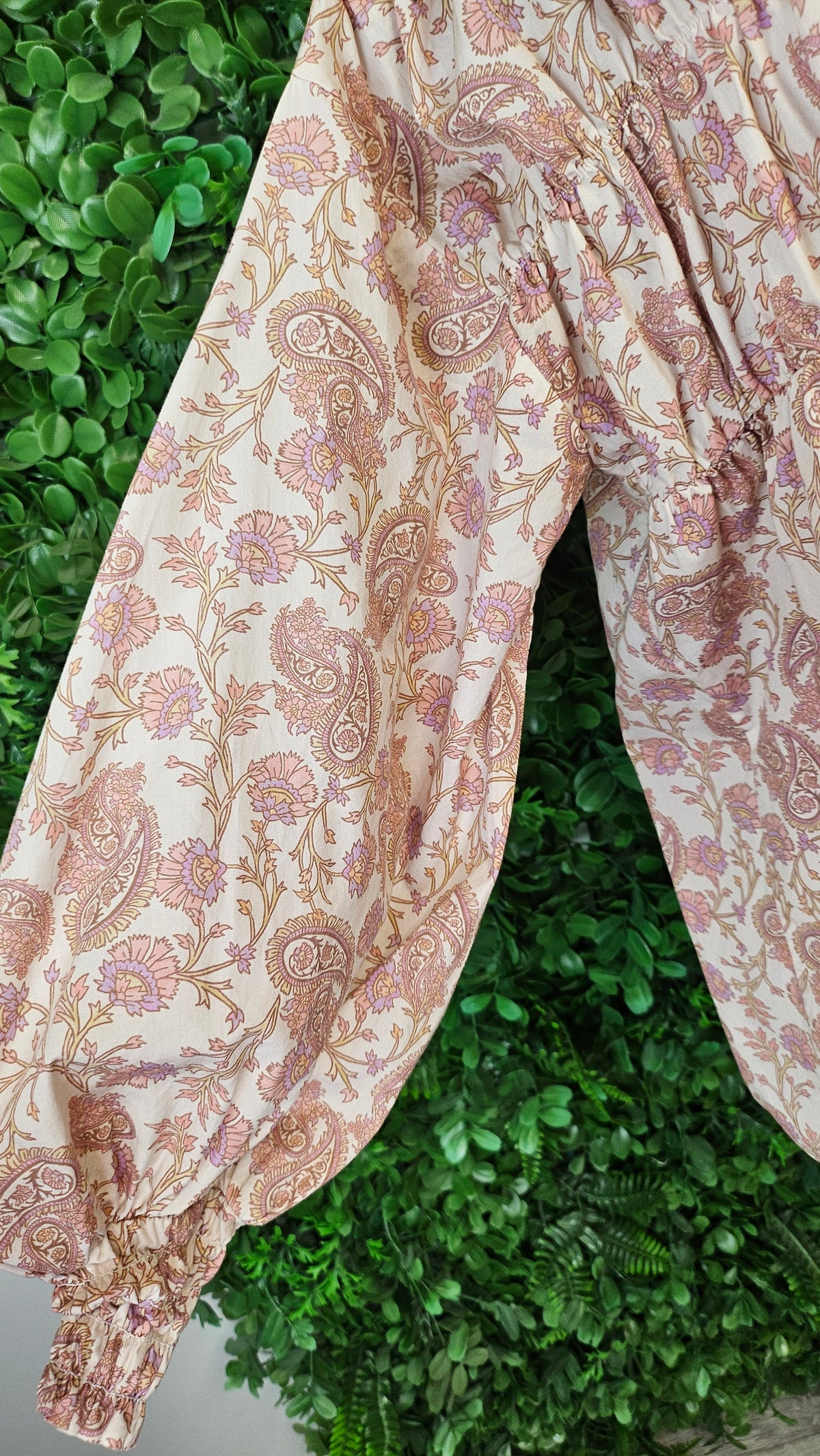 Kinney Print Gathered Blouse (10-12)