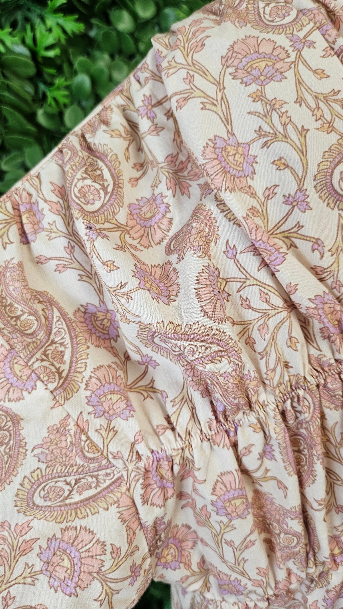 Kinney Print Gathered Blouse (10-12)
