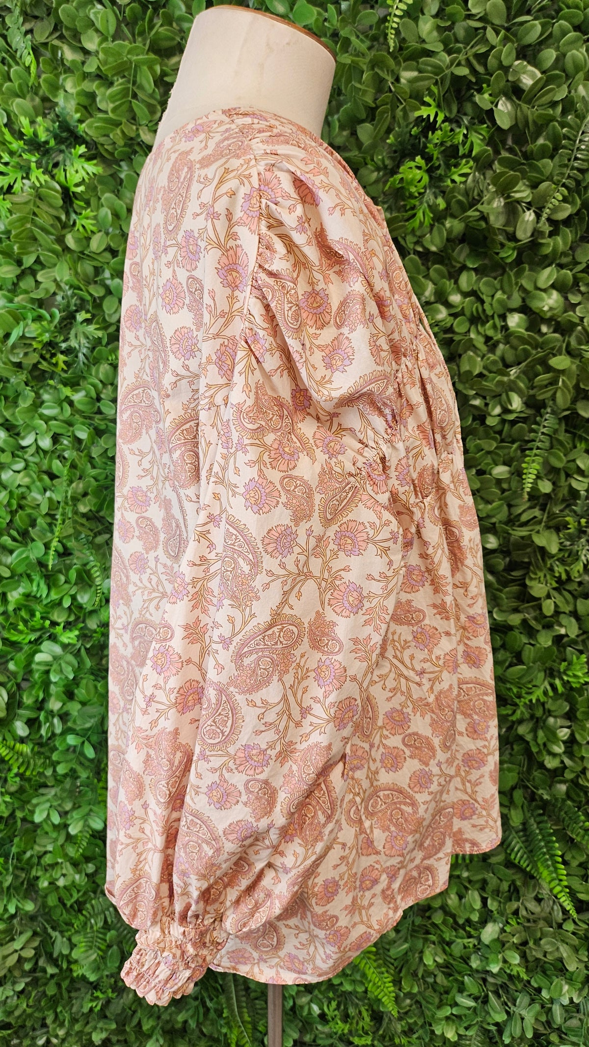 Kinney Print Gathered Blouse (10-12)