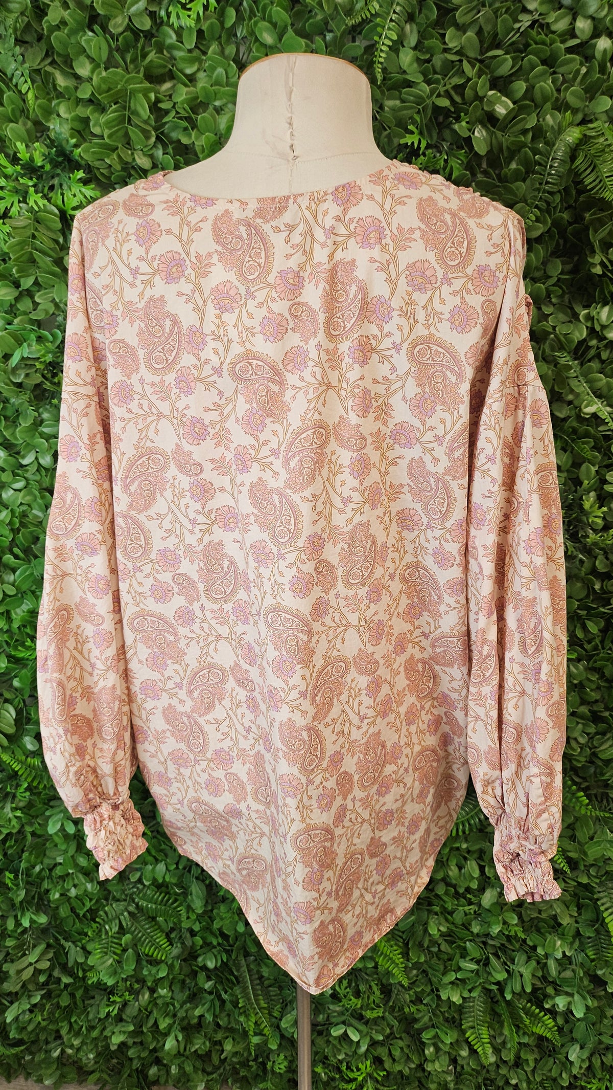 Kinney Print Gathered Blouse (10-12)