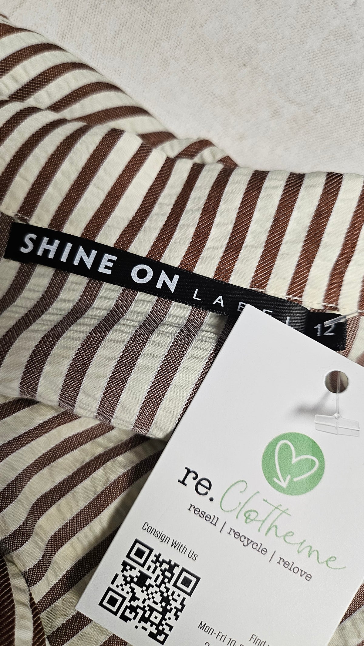 Shine On Label Stripe Collar Dress (12)