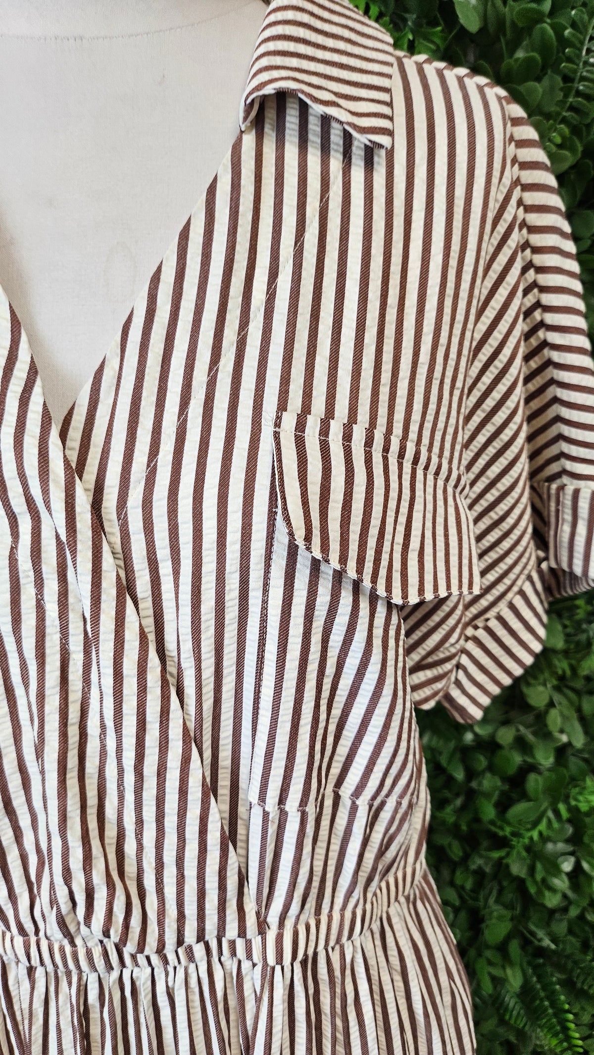 Shine On Label Stripe Collar Dress (12)