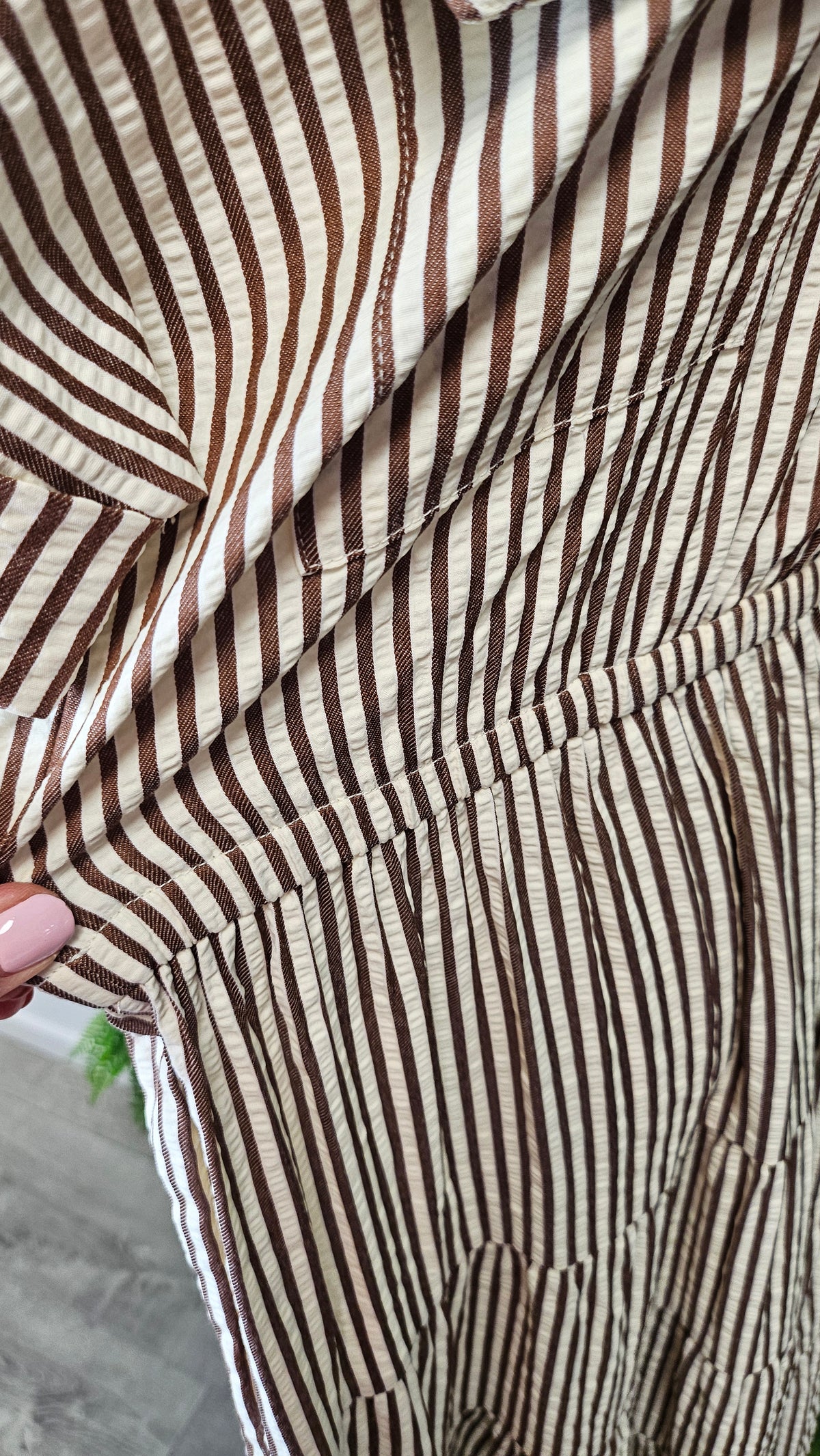 Shine On Label Stripe Collar Dress (12)