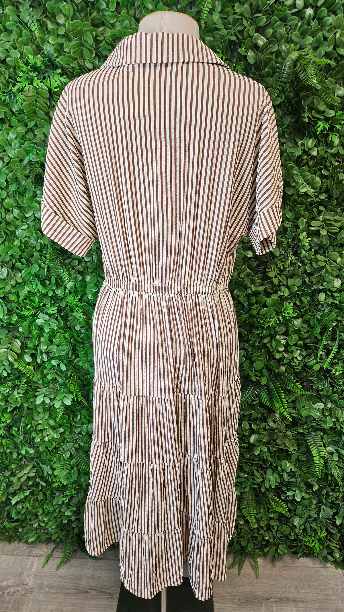 Shine On Label Stripe Collar Dress (12)