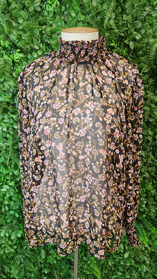 Memo Floral Sheer Top (12)