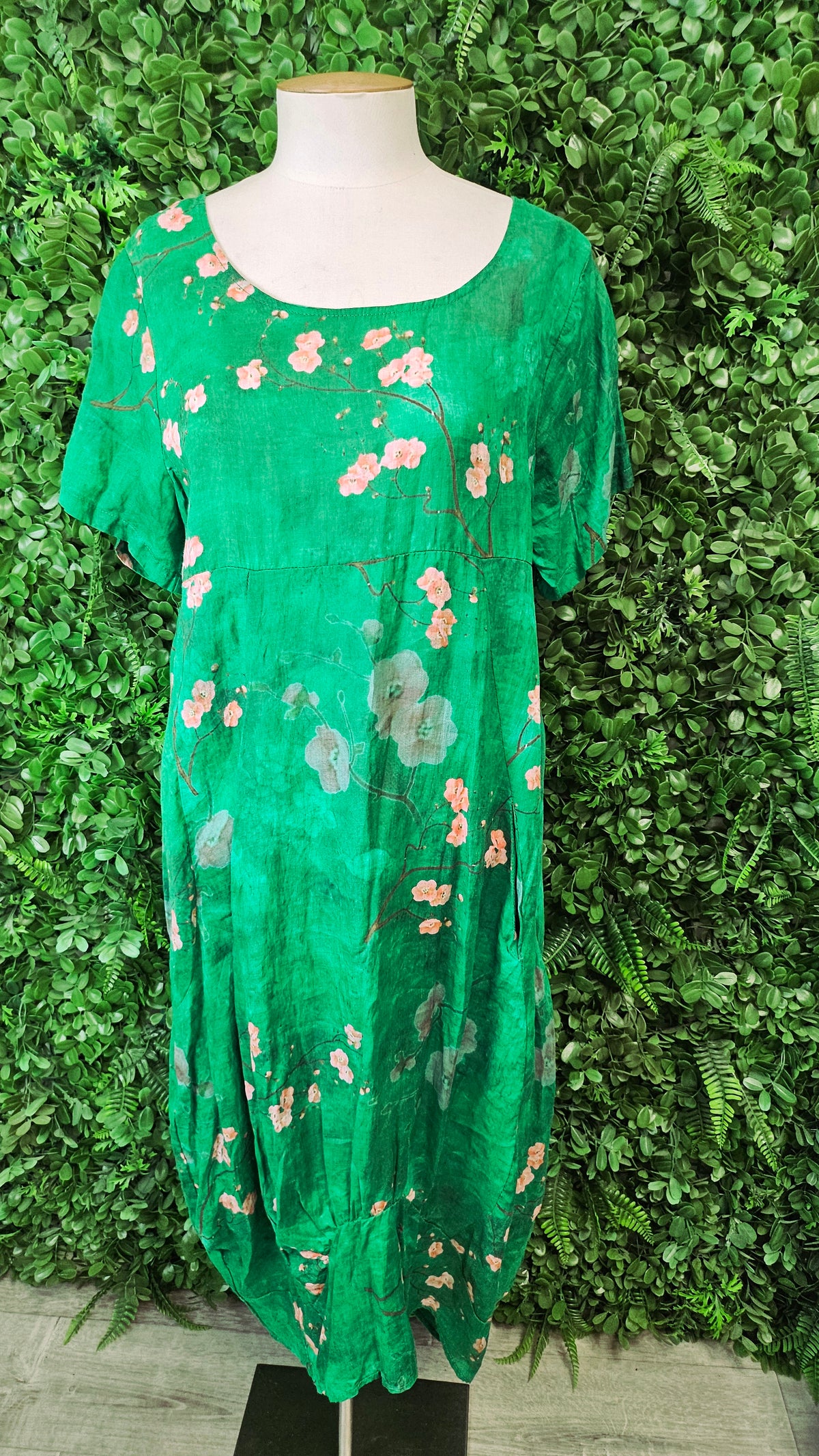 Cali & Co Floral Linen Dress (10-12)