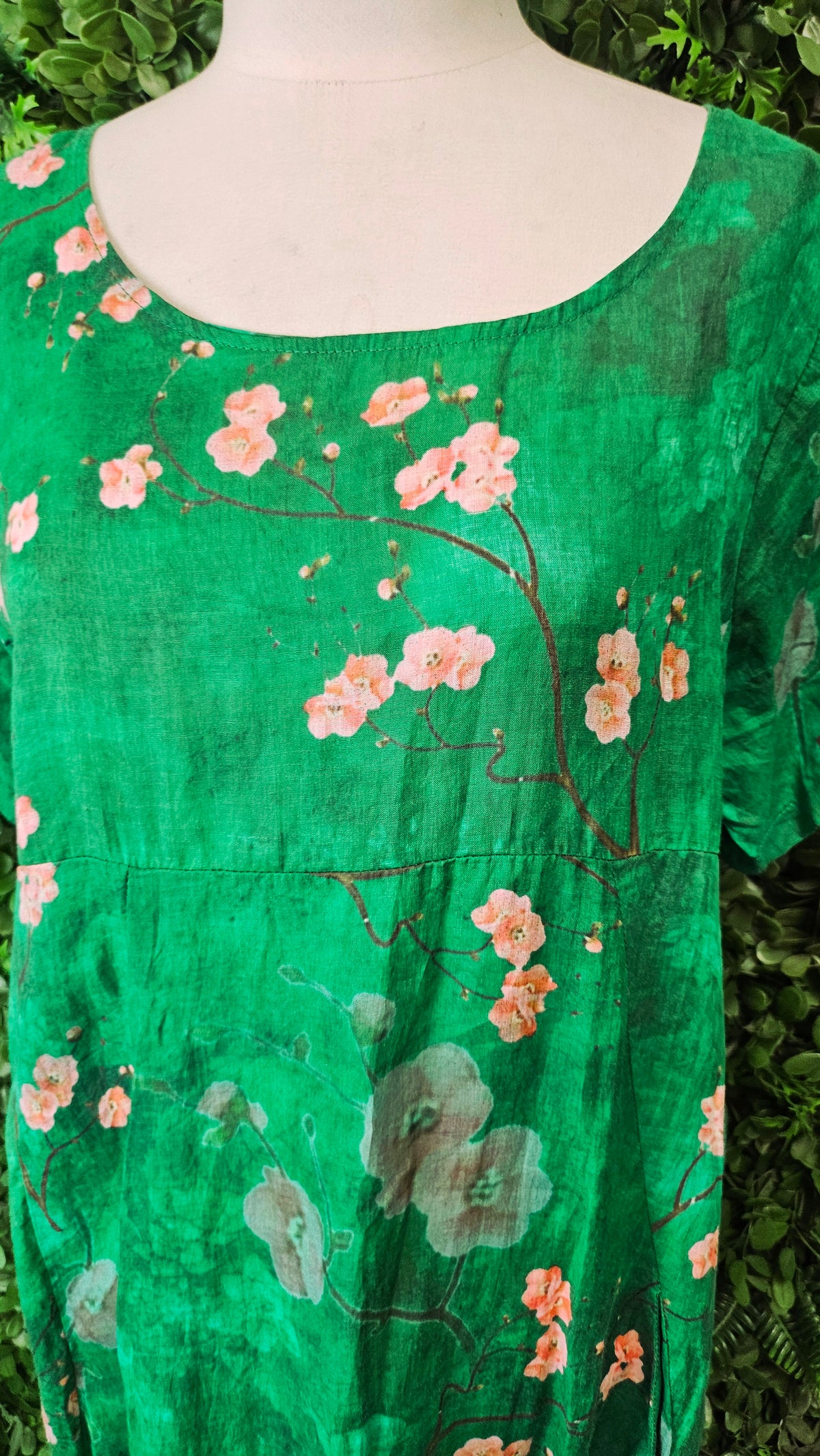 Cali & Co Floral Linen Dress (10-12)