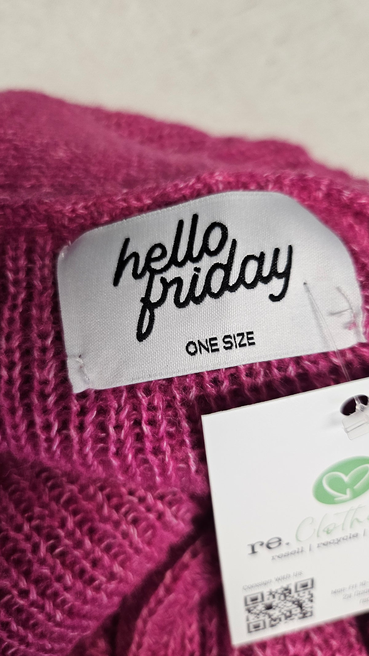 Hello Friday Fushia Crop Cardigan (12-18)