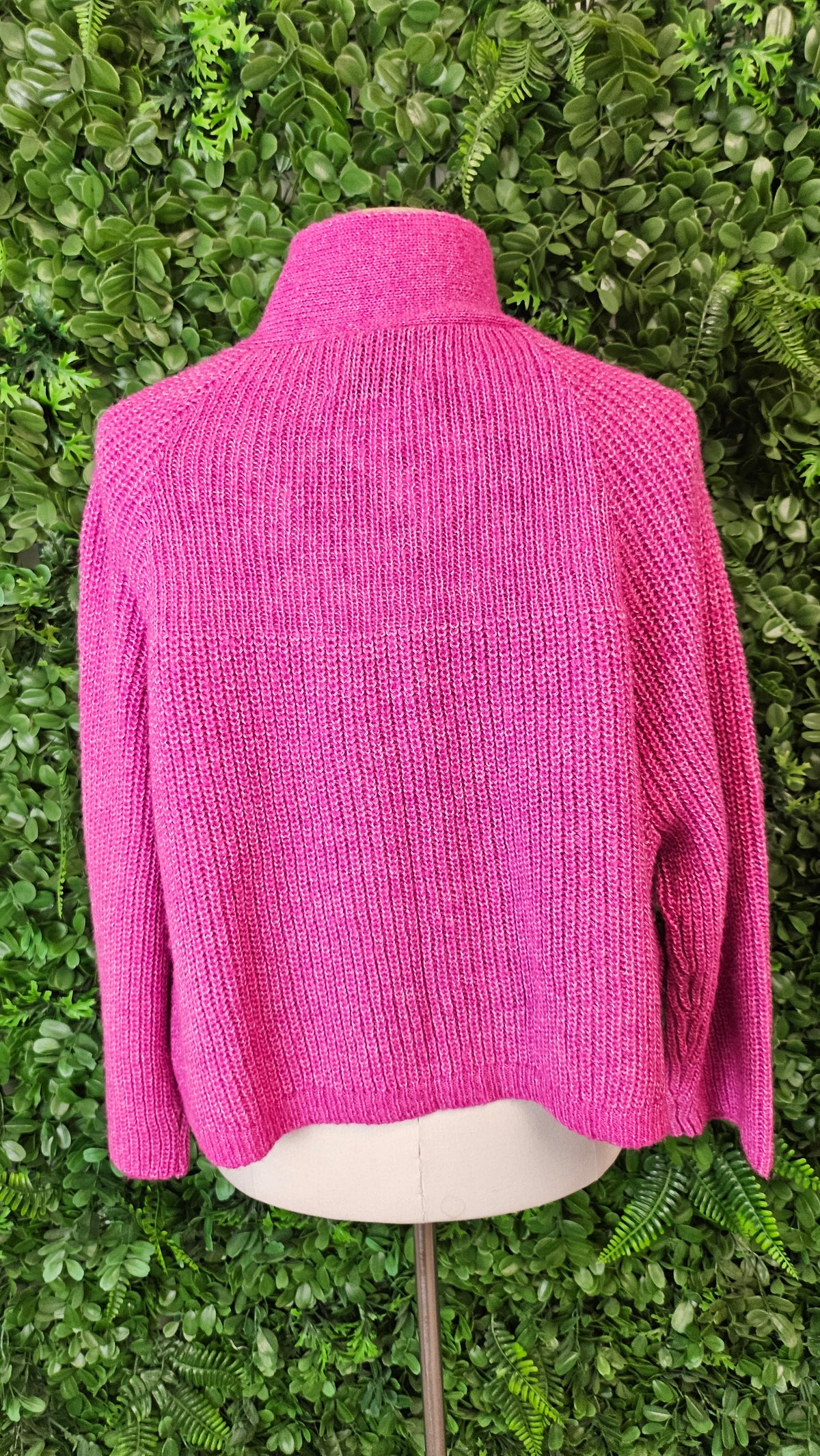 Hello Friday Fushia Crop Cardigan (12-18)