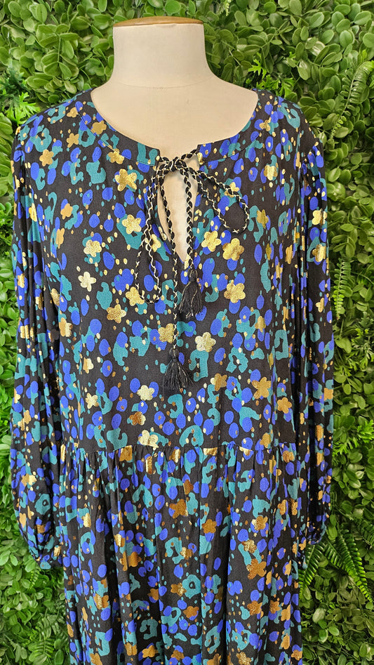 Gorman Print Peafowl Dress BNWT (16-18)