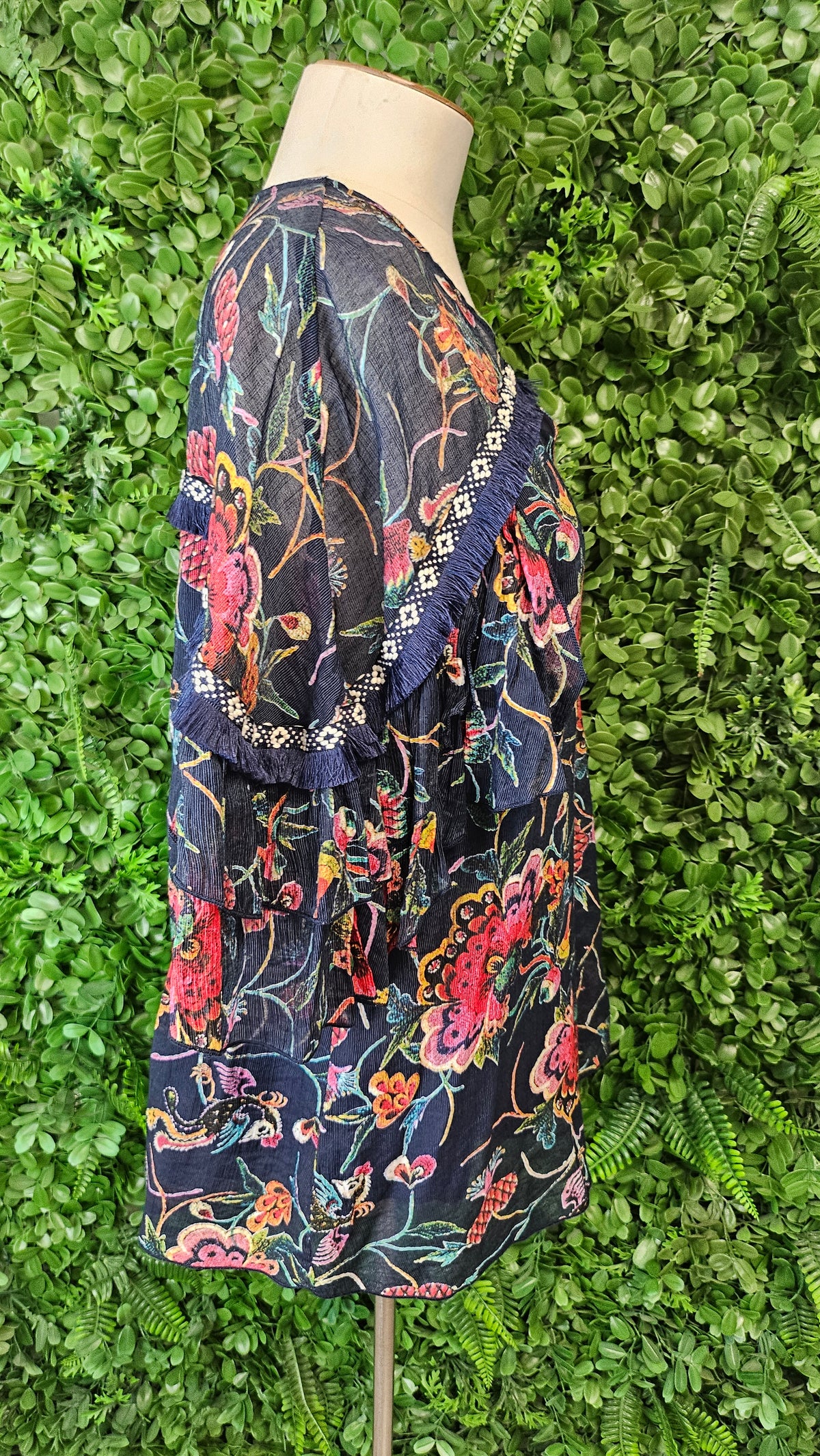 Libertine Print Boho Top (14-16)