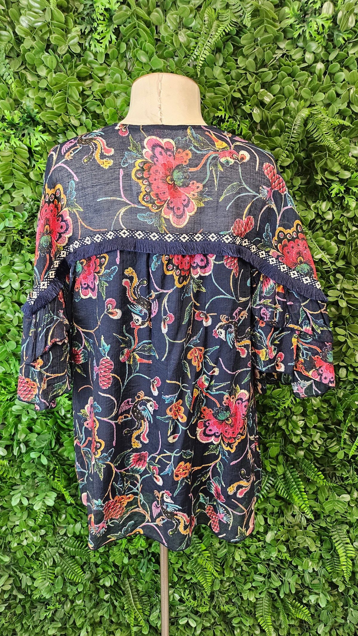Libertine Print Boho Top (14-16)