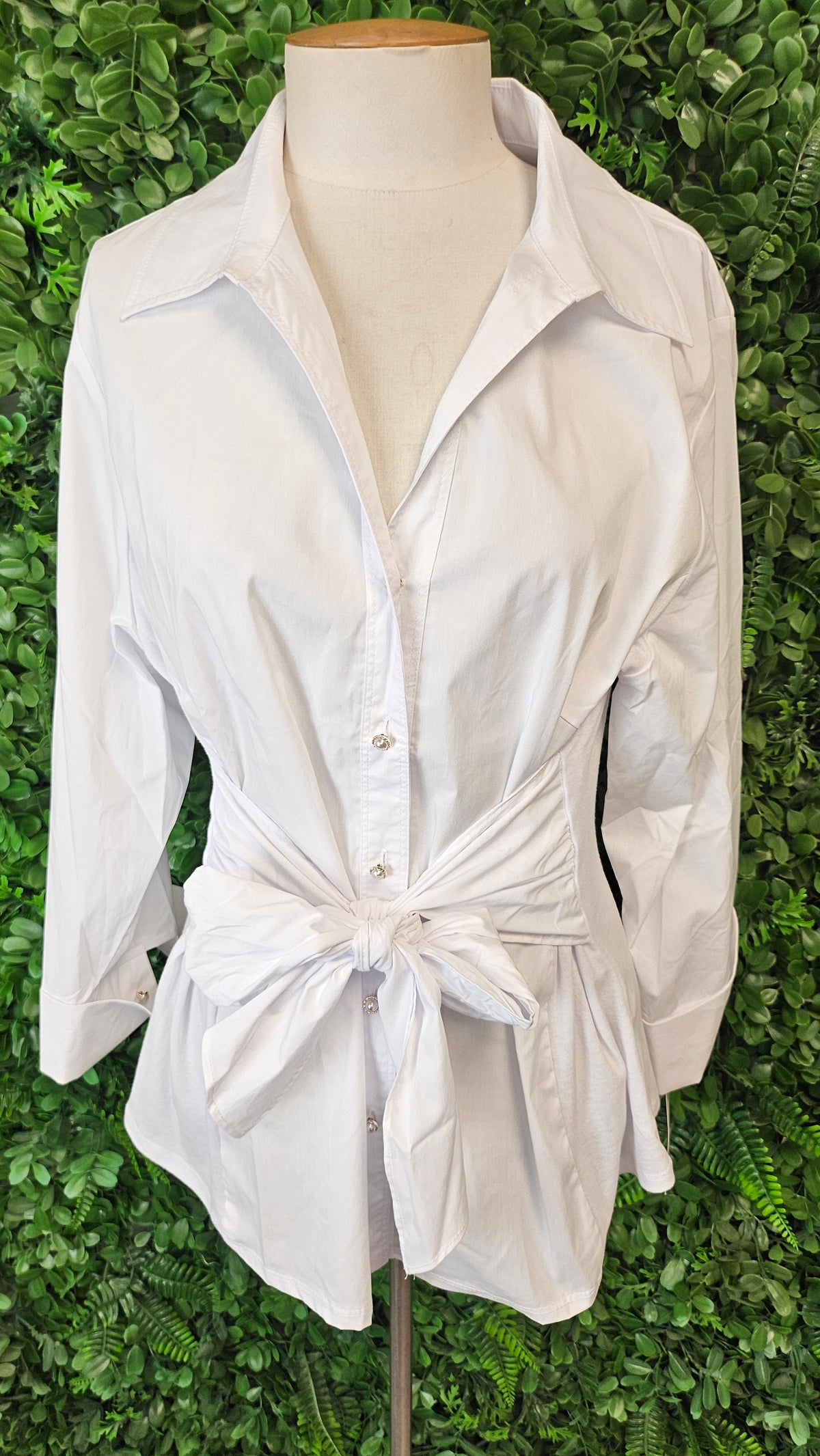 Zac & Rachel White Wrap Waist Shirt BNWT (14)