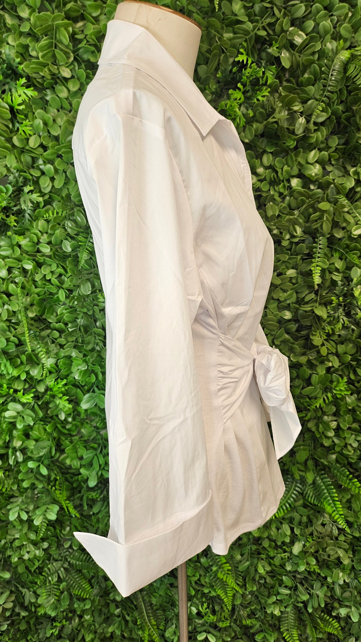 Zac & Rachel White Wrap Waist Shirt BNWT (14)