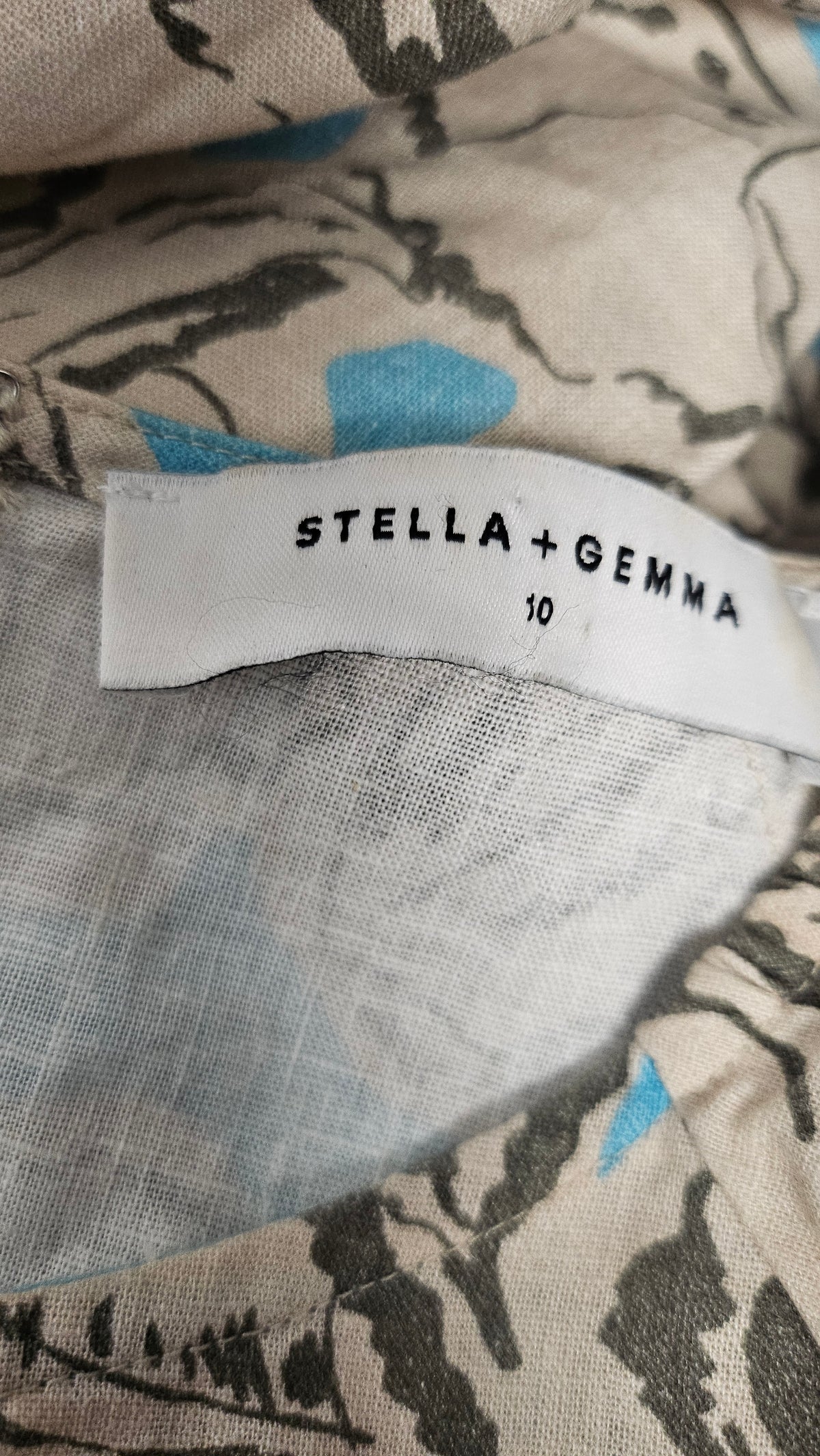 Stella + Gemma Petal Garden Amalie Dress Linen Blend (10)