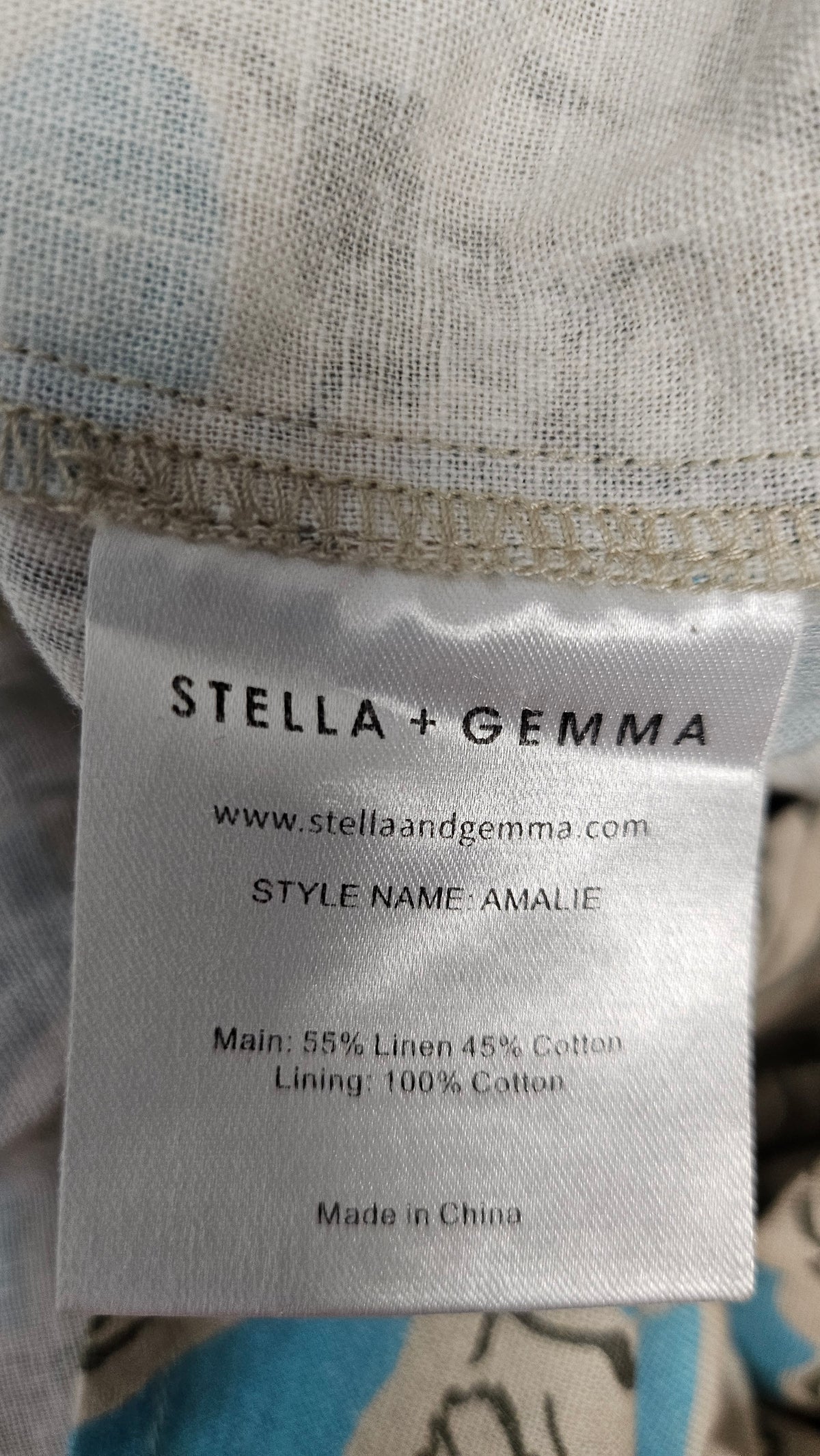 Stella + Gemma Petal Garden Amalie Dress Linen Blend (10)