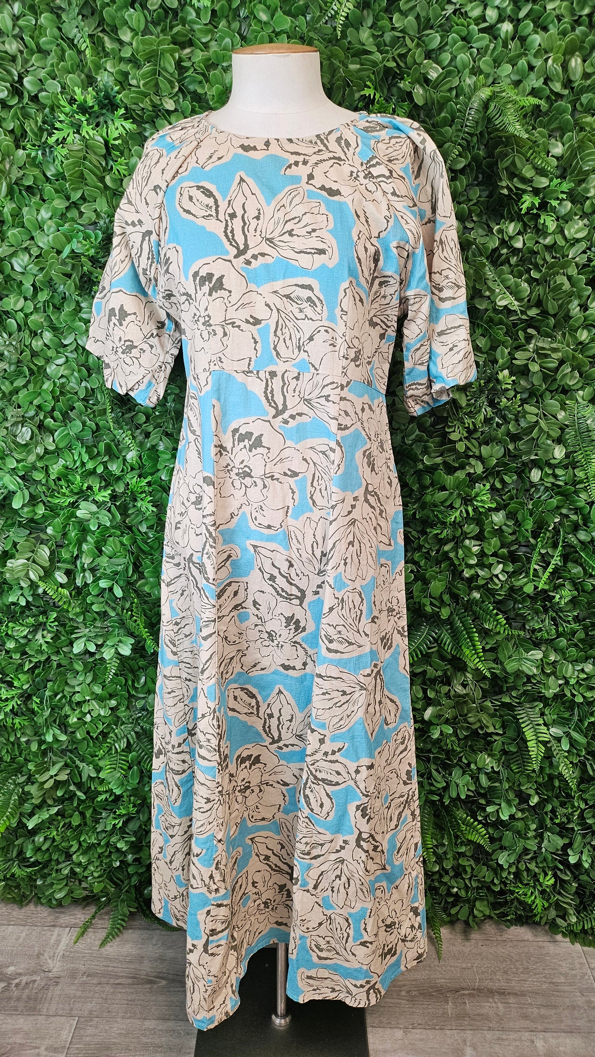 Stella + Gemma Petal Garden Amalie Dress Linen Blend (10)