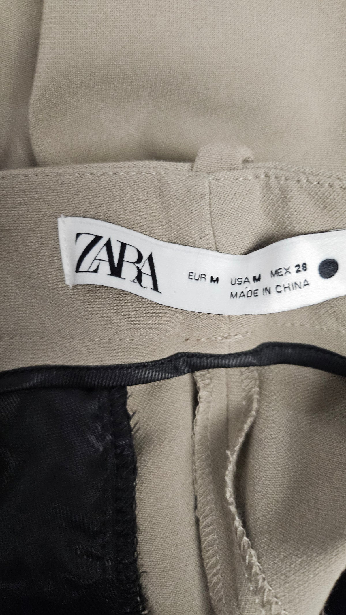Zara Taupe Pleat Front Shorts (12)