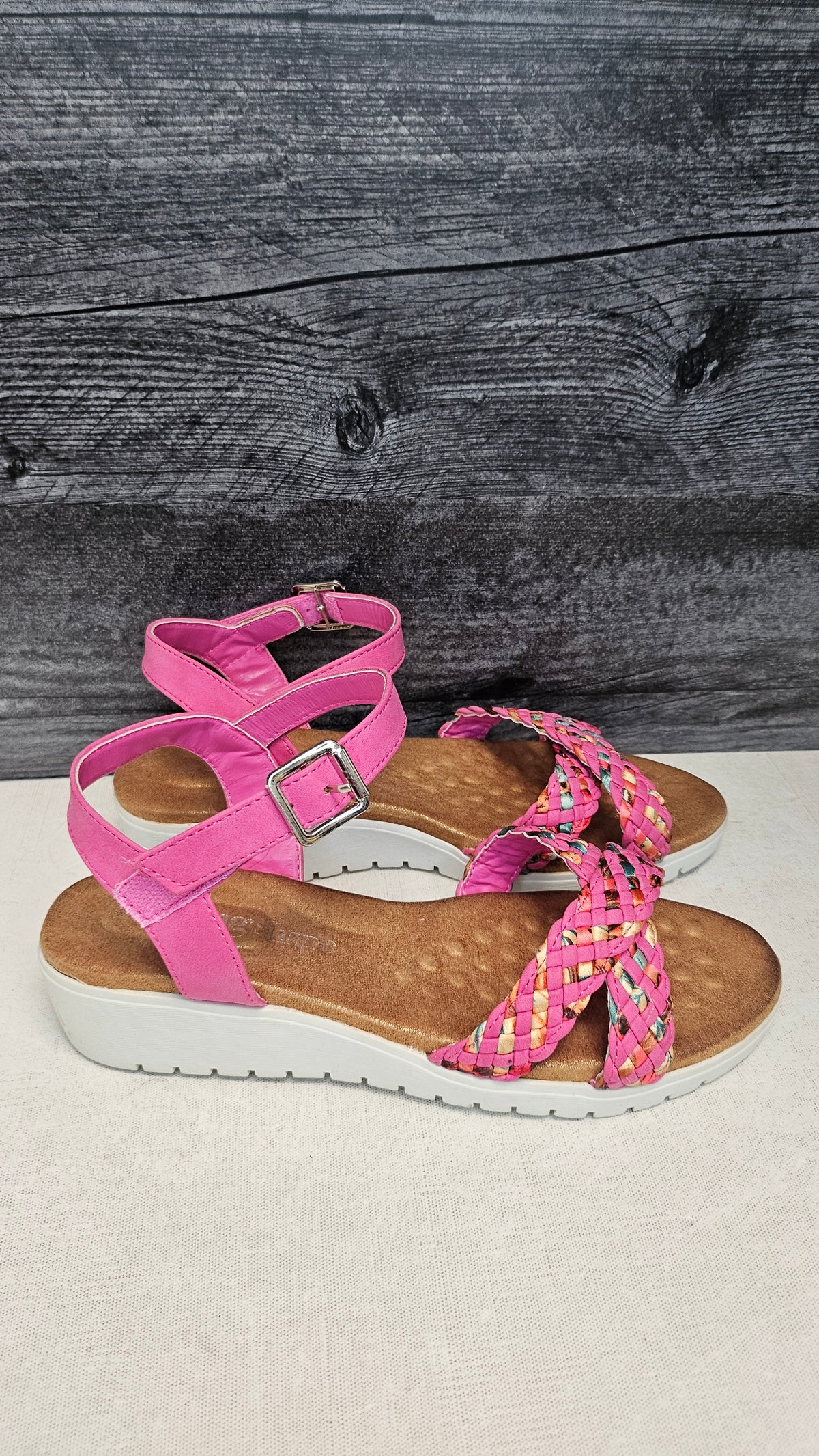 TS Pink Plait Sandal (38)