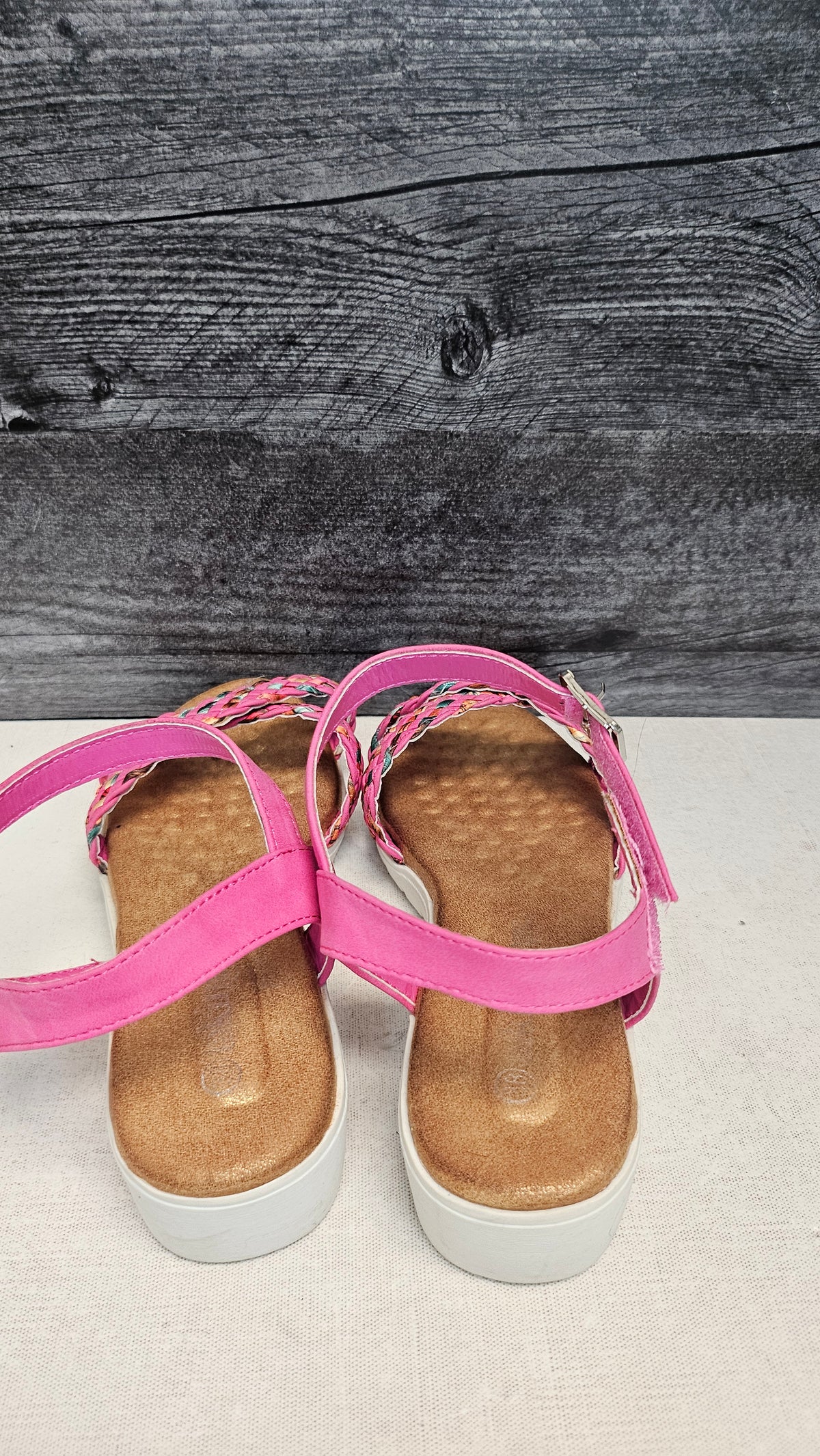 TS Pink Plait Sandal (38)