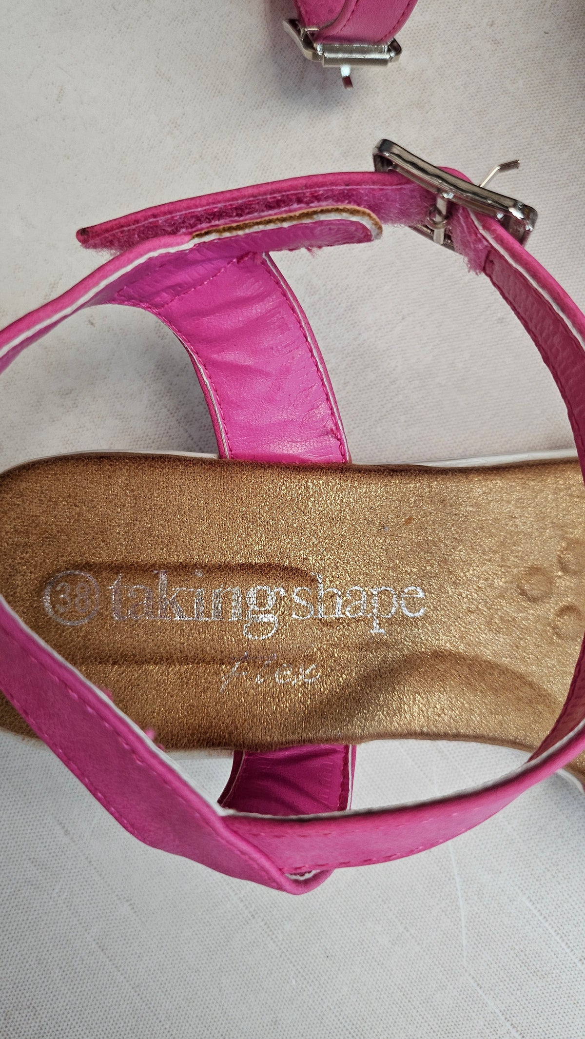 TS Pink Plait Sandal (38)