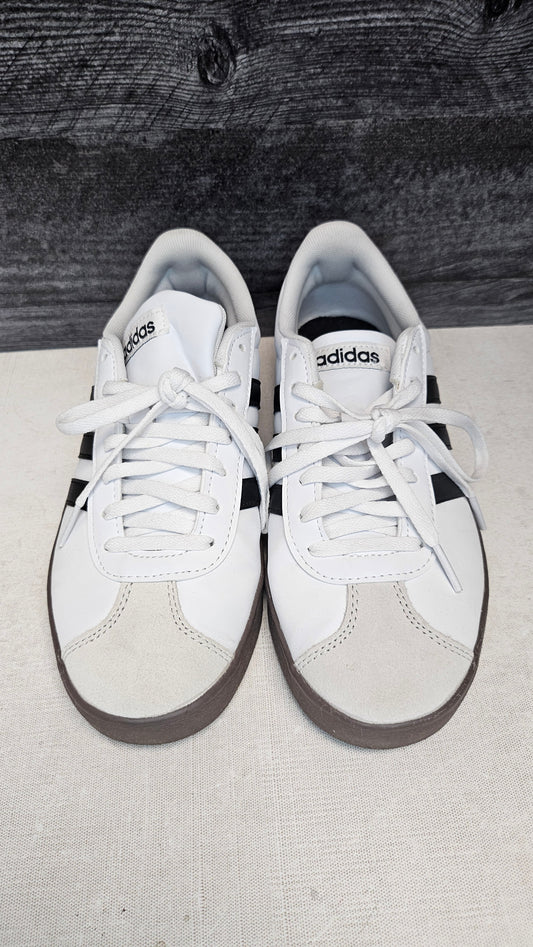 Adidas White VL Court Sneaker (39.5)