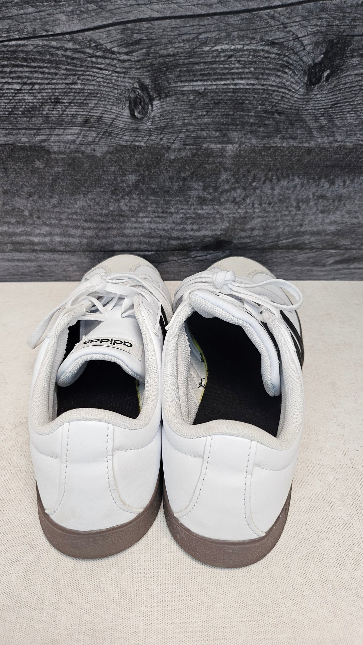 Adidas White VL Court Sneaker (39.5)