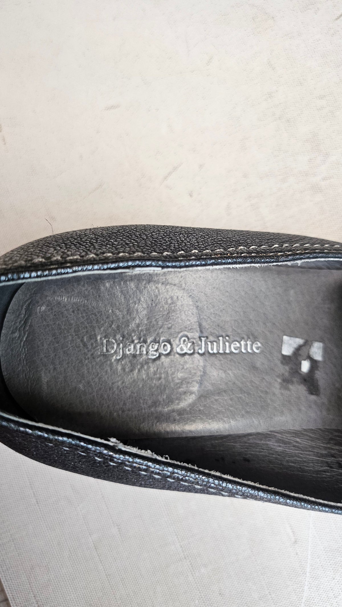 Django & Juliette Silver Buckle Loafer (39)