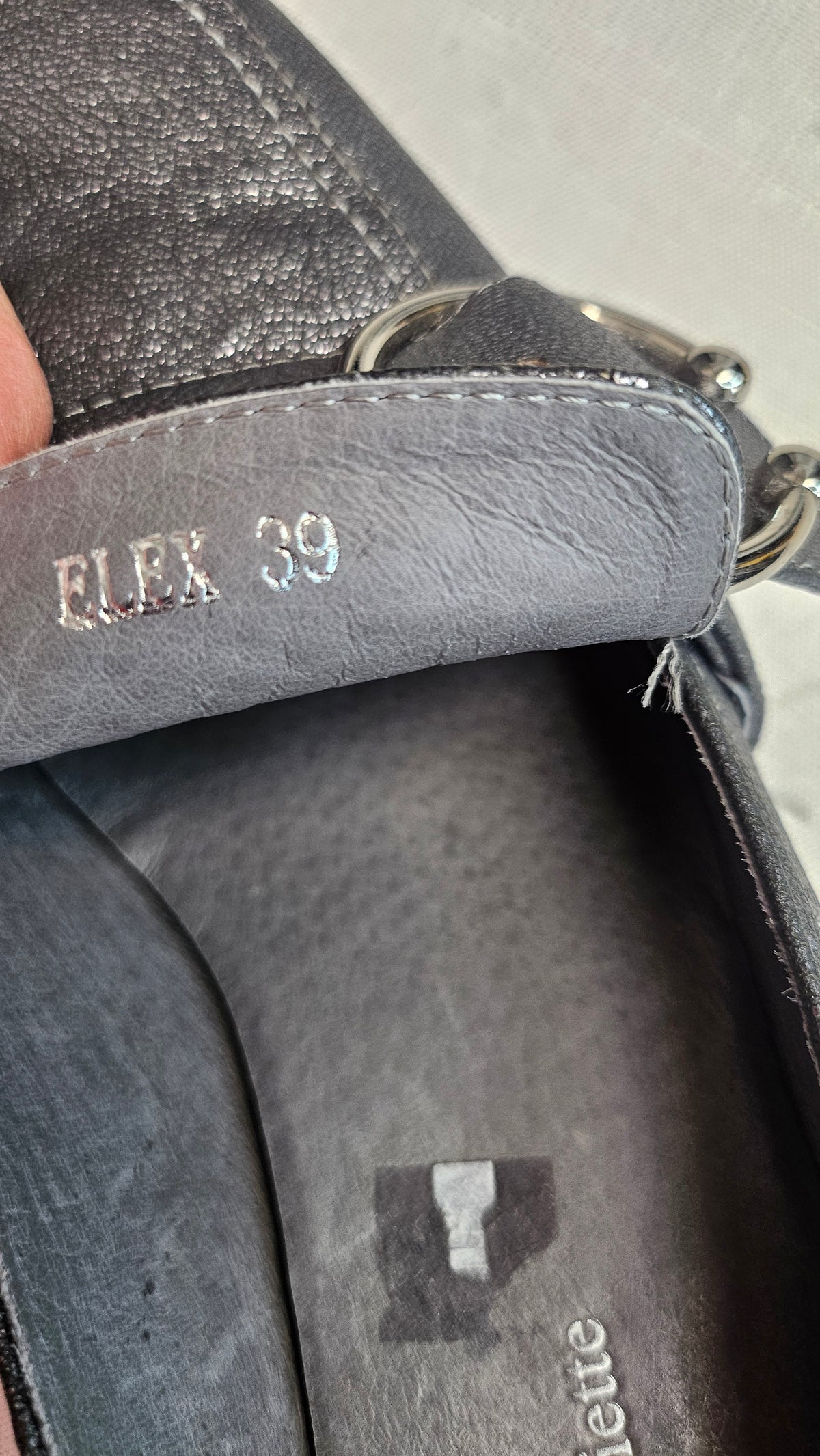Django & Juliette Silver Buckle Loafer (39)